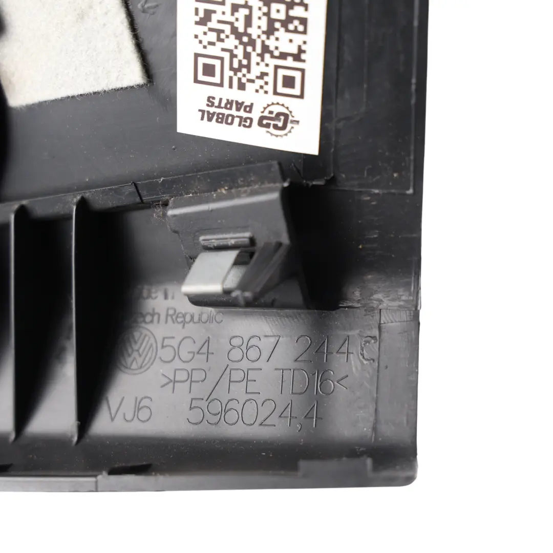 Volkswagen Golf GTI 5G B Pillar Trim Cover Right O/S - SKU 5G4867244C - Part number 5G4867244C