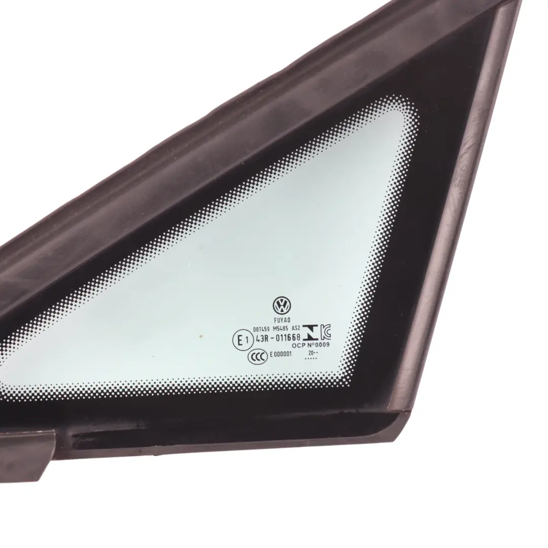 Mk8 Front Door Quarter Window Glass Fixed Left N/S to Volkswagen Golf with Part number 5H0845411H Volkswagen Golf Mk8 Front Door Quarter Window Glass Fixed Left N/S - SKU 5H0845411H - Part number 5H0845411H