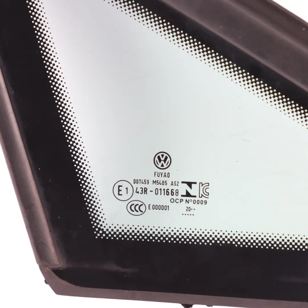 Volkswagen Golf Mk8 Front Door Quarter Window Glass Fixed Right O/S - SKU 5H0845412H - Part number 5H0845412H