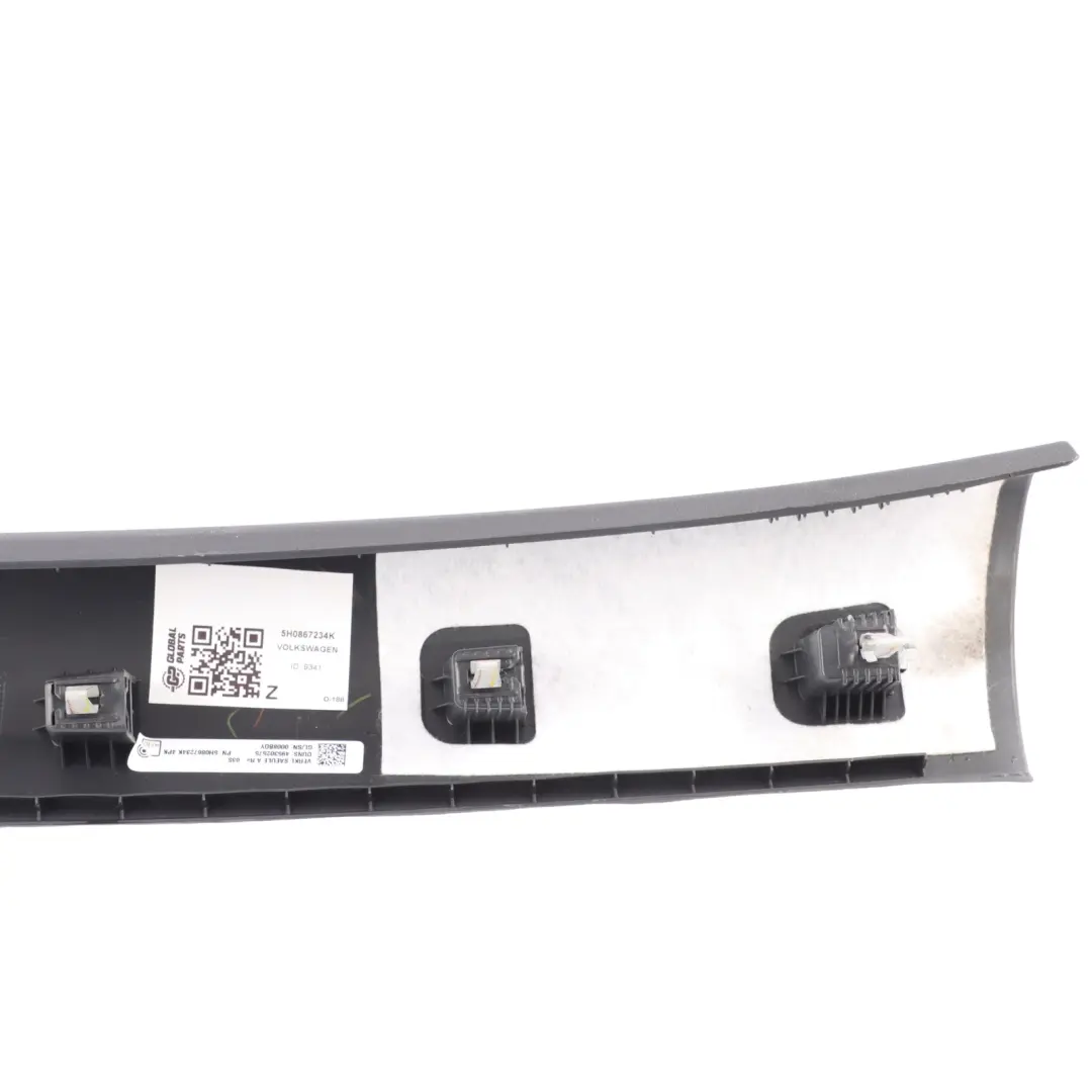 Mk8 GTI A-Pillar Trim Cover Panel Strip Right O/S to Volkswagen Golf with Part number 5H0867234K Volkswagen Golf Mk8 GTI A-Pillar Trim Cover Panel Strip Right O/S - SKU 5H0867234K - Part number 5H0867234K