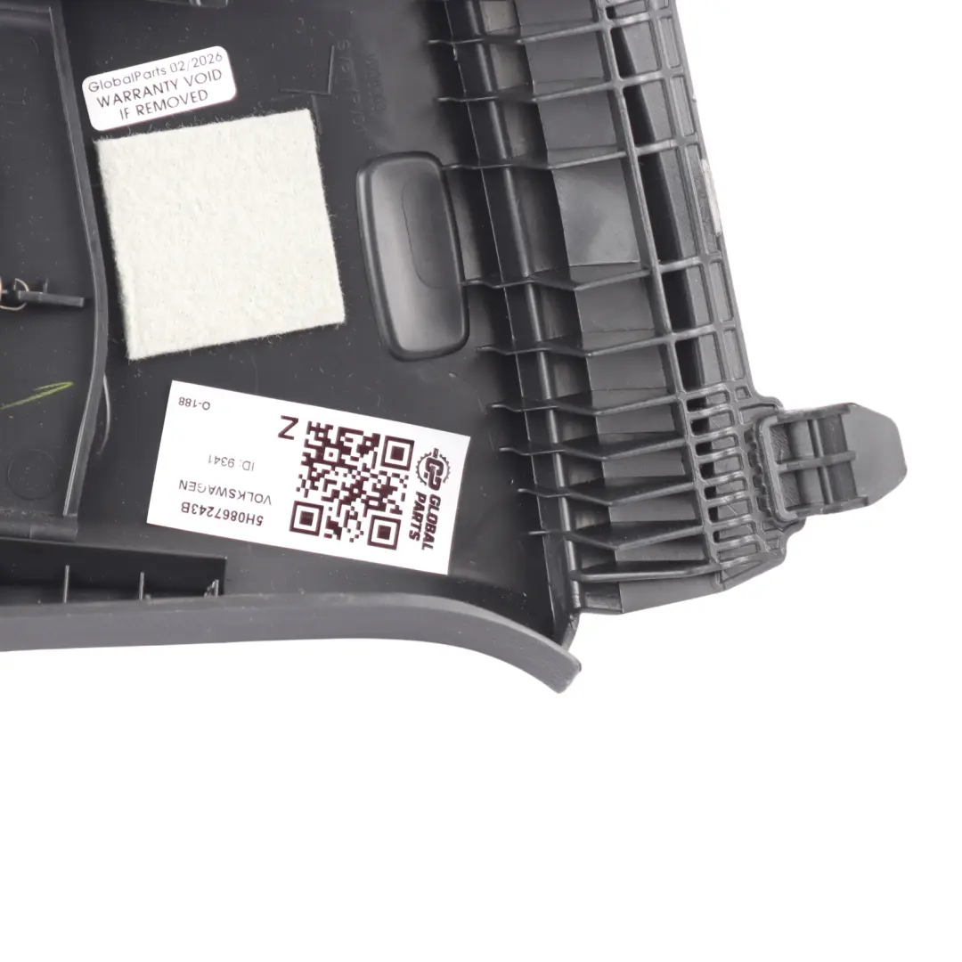 Mk8 GTI B-Pillar Trim Cover Panel Upper Left N/S to Volkswagen Golf CD1 with Part number 5H0867243B Volkswagen Golf CD1 Mk8 GTI B-Pillar Trim Cover Panel Upper Left N/S - SKU 5H0867243B - Part number 5H0867243B