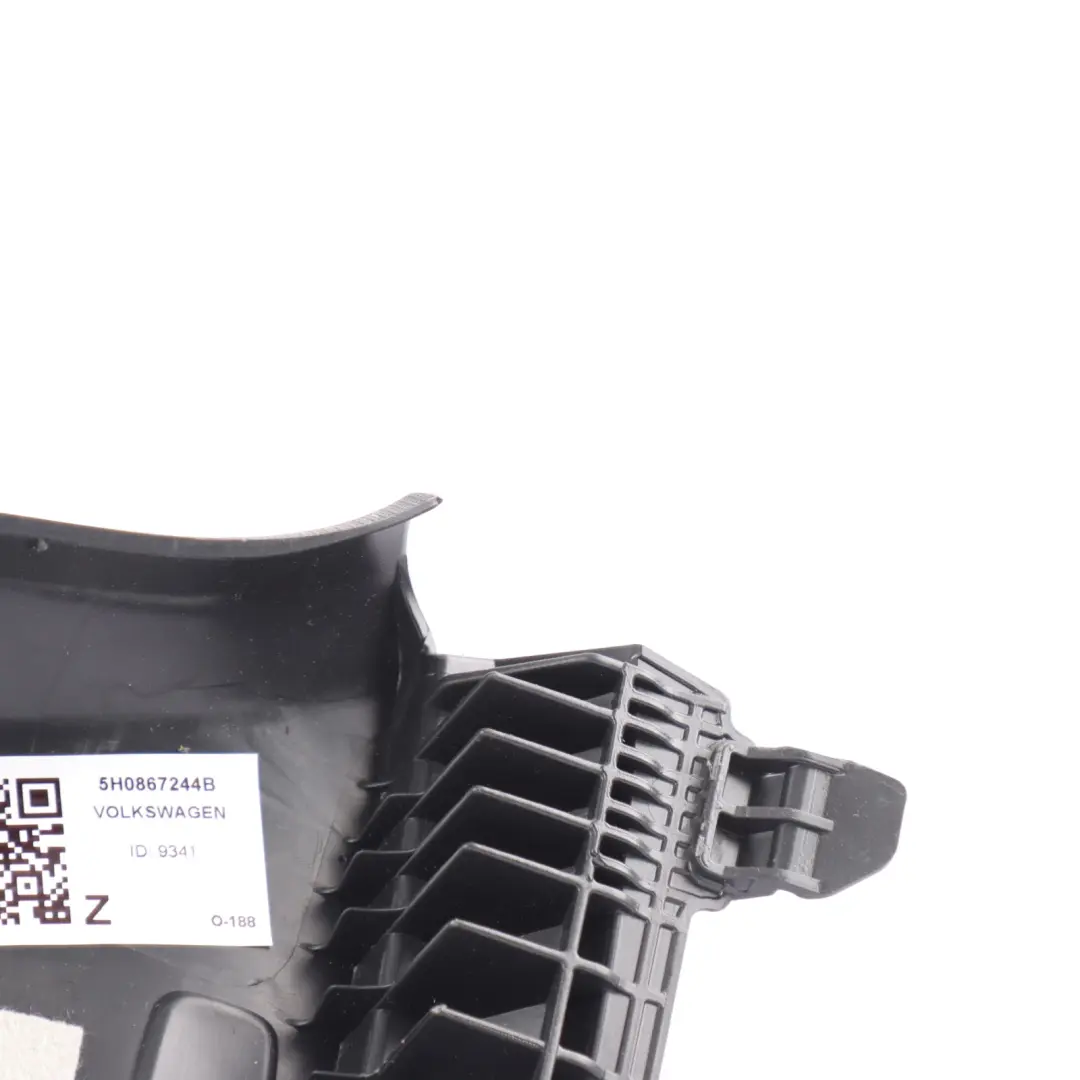 Mk8 GTI B-Pillar Trim Cover Panel Upper Right O/S to Volkswagen Golf CD1 with Part number 5H0867244B Volkswagen Golf CD1 Mk8 GTI B-Pillar Trim Cover Panel Upper Right O/S - SKU 5H0867244B - Part number 5H0867244B