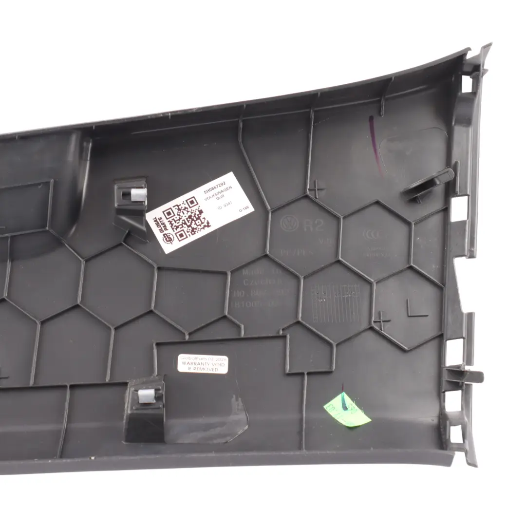 Volkswagen Golf Mk8 CD1 Colonna Rivestimento Pilastro Inferiore Destro - SKU 5H0867292 - Numero di parte 5H0867292