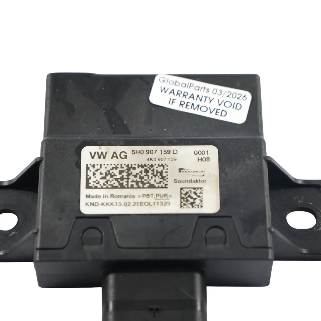 Mk8 GTI Aufprall Sound Steuergerät Modul für Volkswagen Golf mit Teilenummer 5H0907159D Volkswagen Golf Mk8 GTI Aufprall Sound Steuergerät Modul - SKU 5H0907159D - Teilenummer 5H0907159D