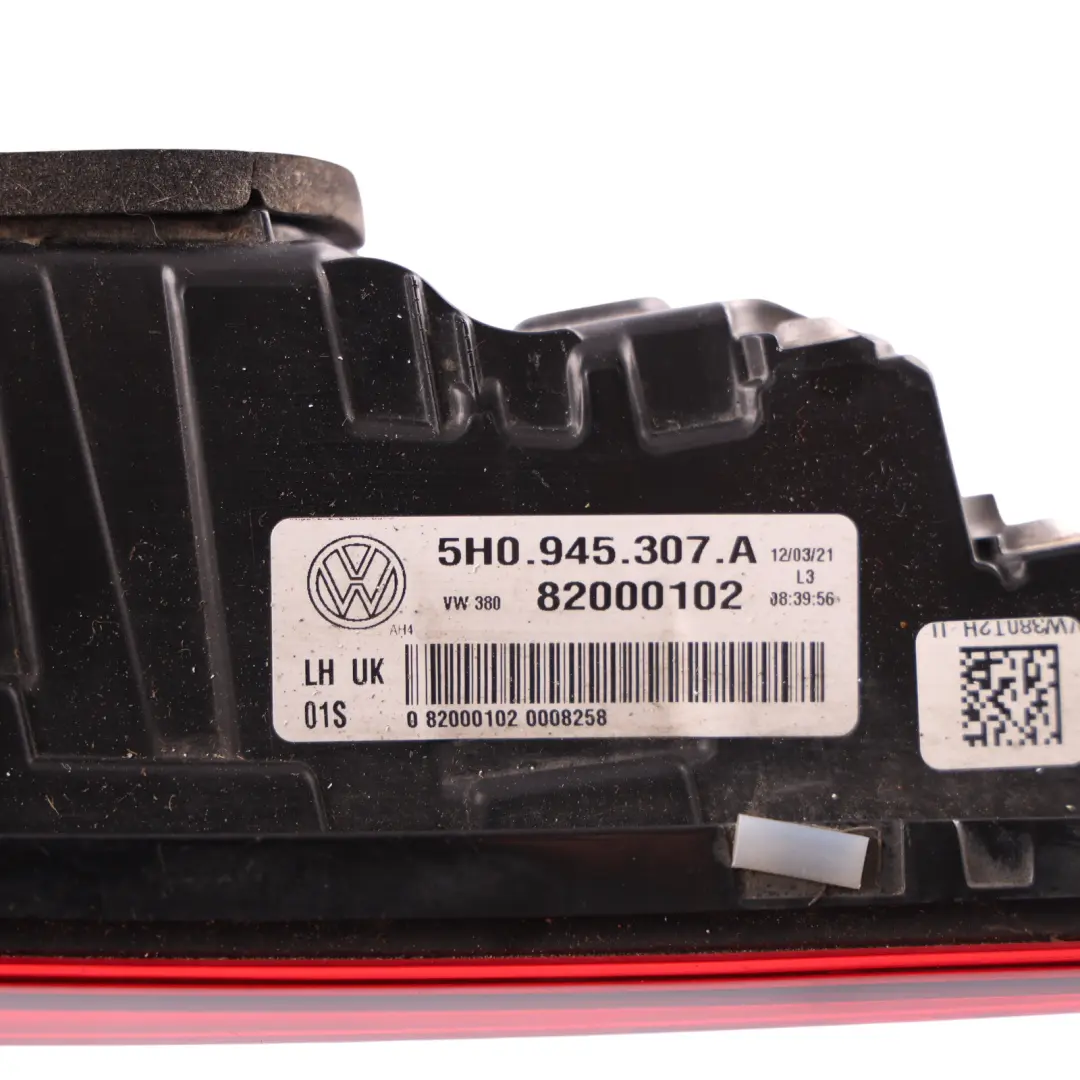 Mk8 CD1 Tail Light Lamp Inner Rear Left N/S to Volkswagen Golf with Part number 5H0945307A Volkswagen Golf Mk8 CD1 Tail Light Lamp Inner Rear Left N/S - SKU RHD-5H0945307A - Part number 5H0945307A