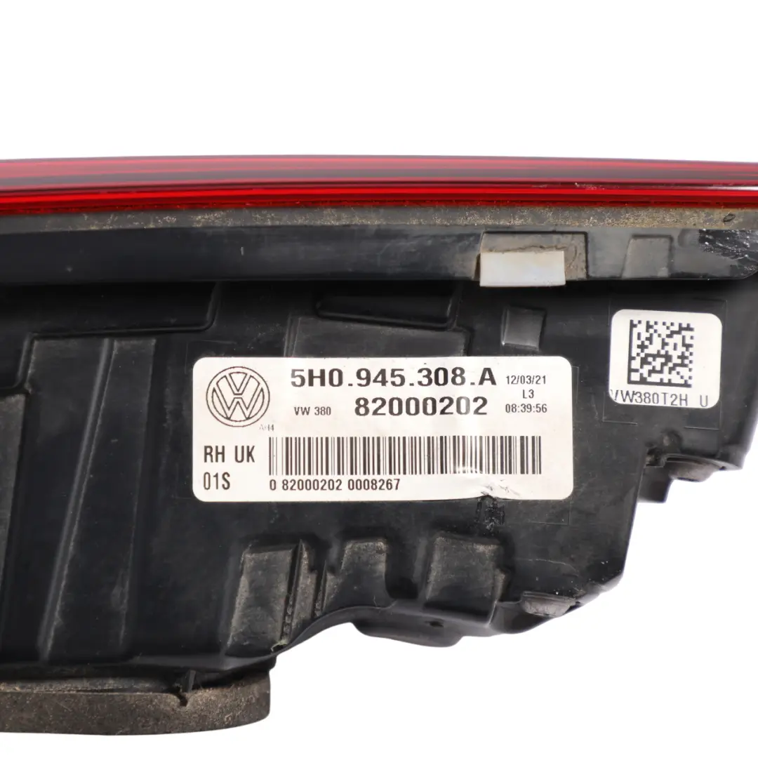 Volkswagen Golf Mk8 CD1 Tail Light Lamp Inner Rear Right O/S - SKU RHD-5H0945308A - Part number 5H0945308A