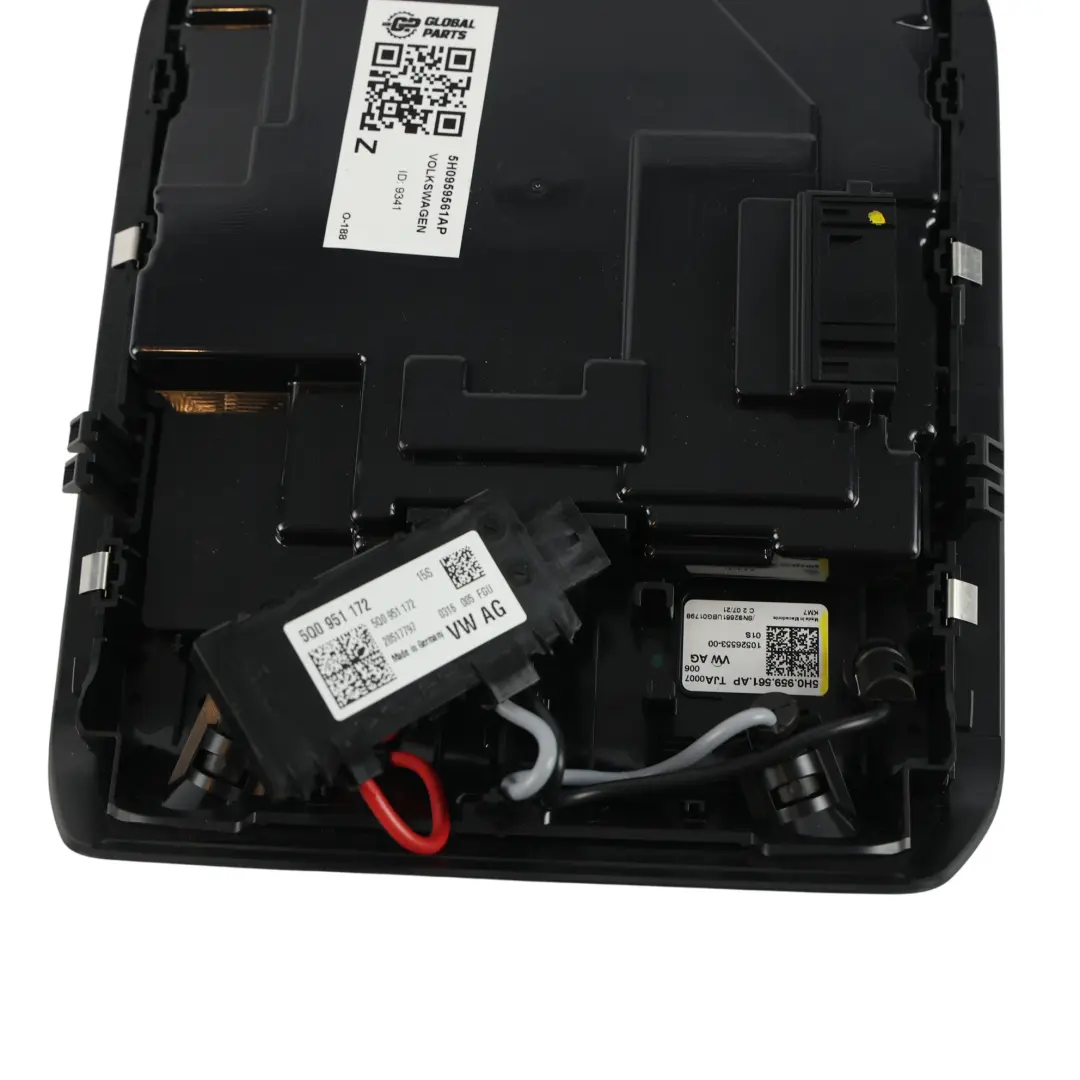Volkswagen Golf 8 CD1 Interruptor Panel Luz Techo Negro - SKU 5H0959561AP - Número de pieza 5H0959561AP