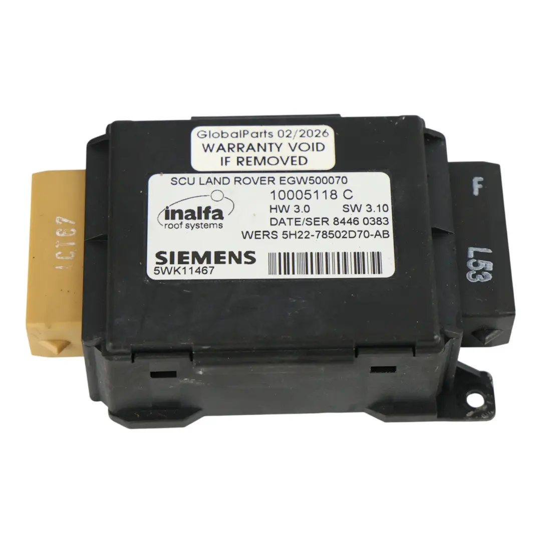 Land Rover Discovery 3 L319 Elektrische Schiebedach Steuermodul - SKU 5H22-78502D70-AB - Teilenummer 5H22-78502D70-AB