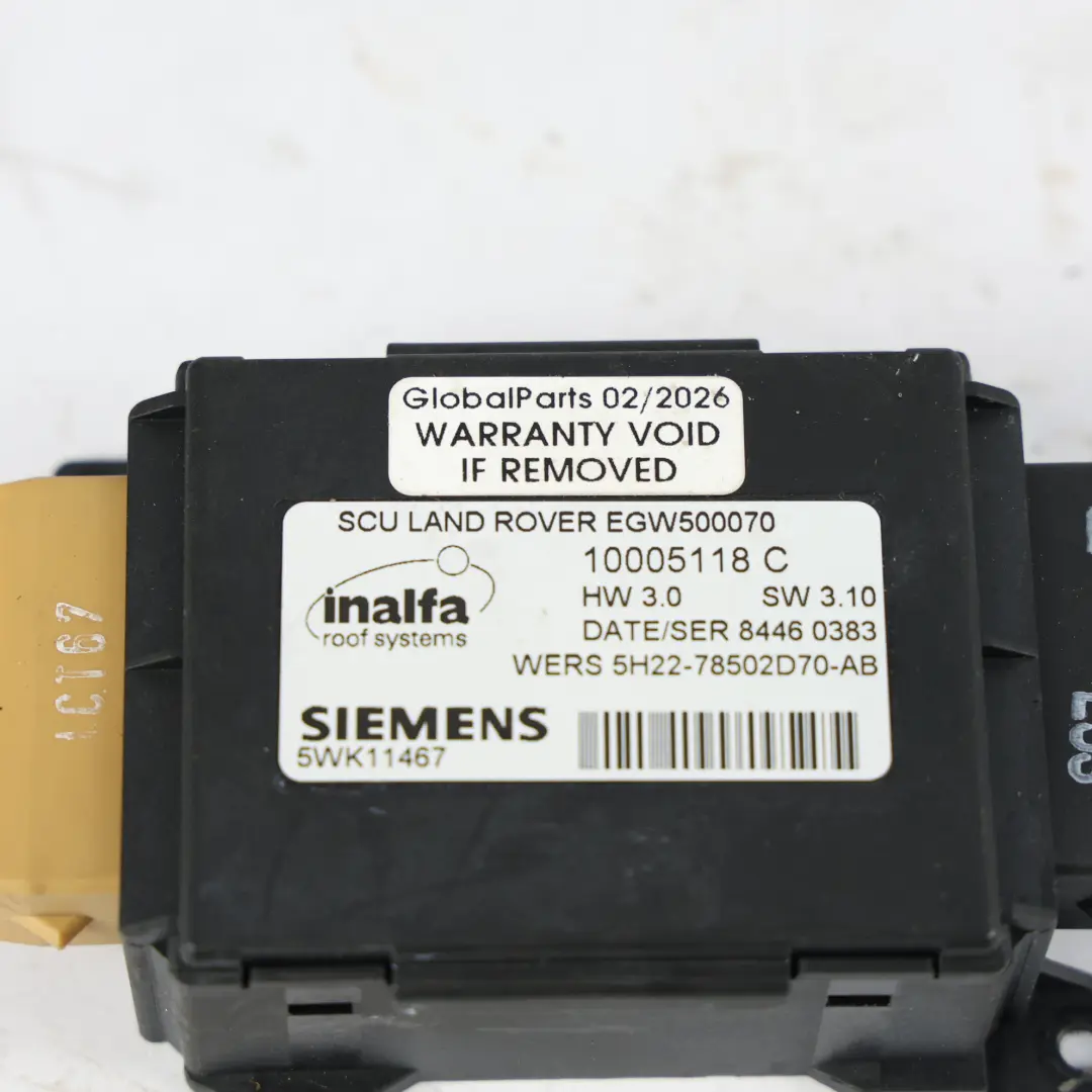 Land Rover Discovery 3 L319 Elektrische Schiebedach Steuermodul - SKU 5H22-78502D70-AB - Teilenummer 5H22-78502D70-AB