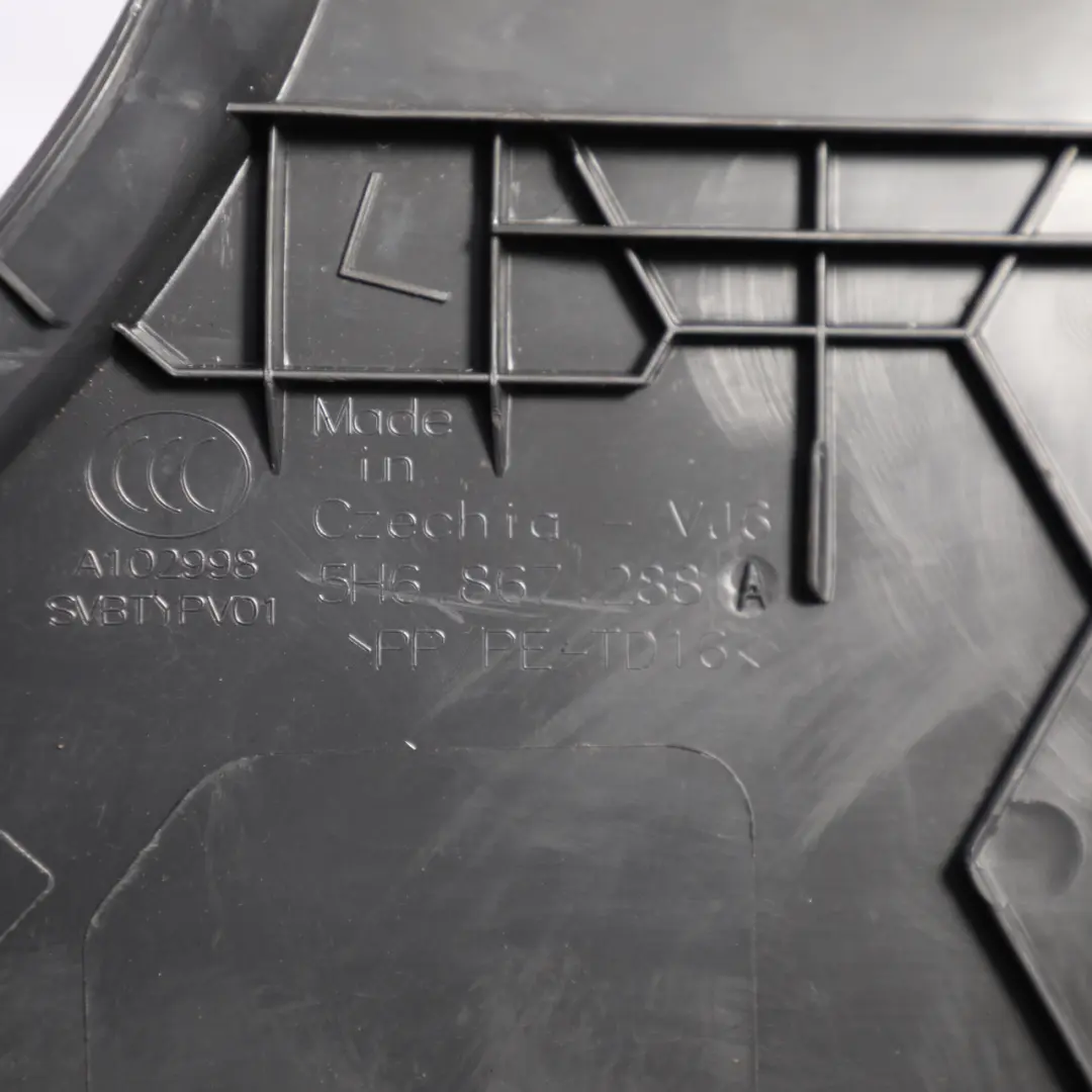 Volkswagen Golf Mk8 Rear C-Pillar Trim Cover Panel Black Right O/S - SKU 5H6867288A - Part number 5H6867288A