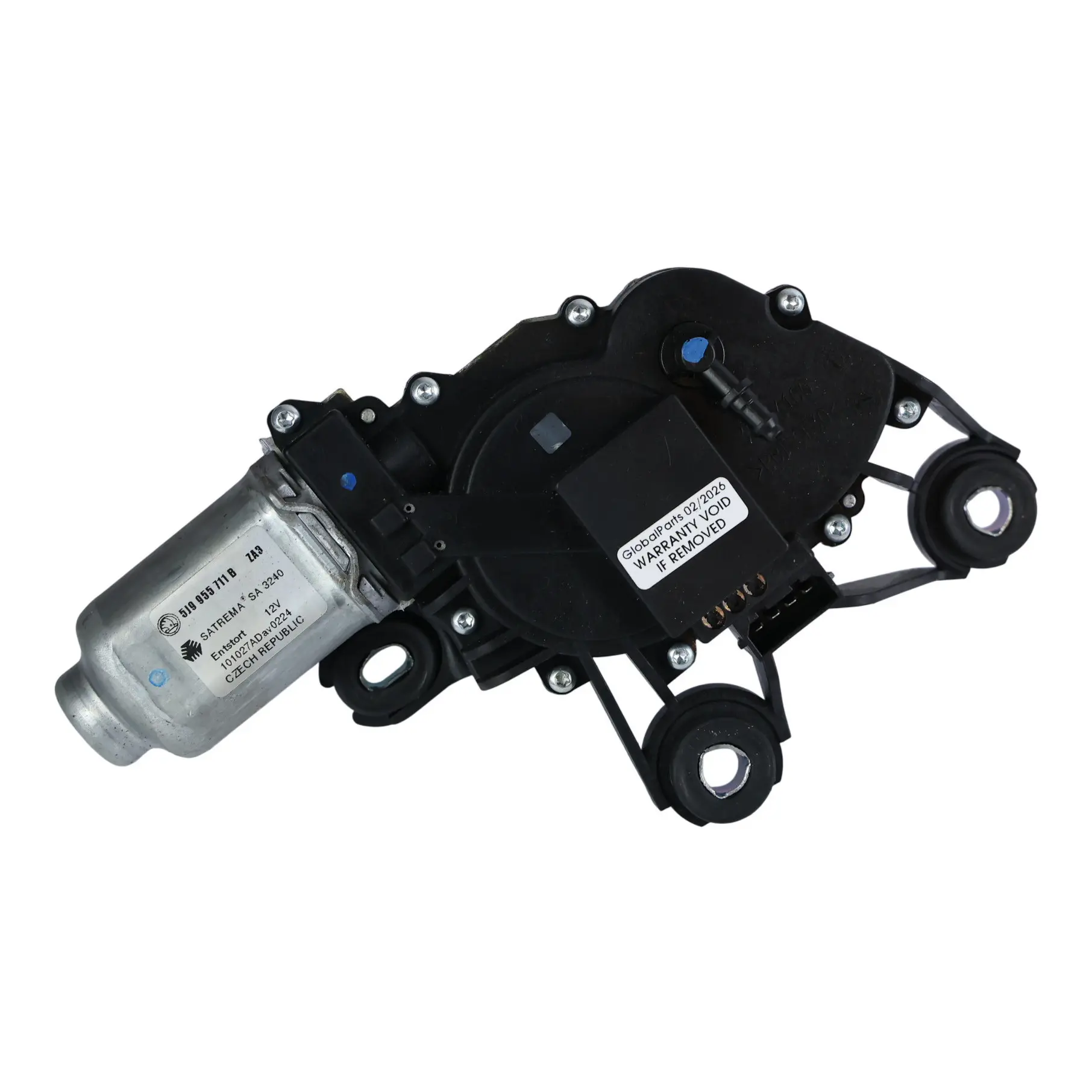 Skoda Yeti 5L Motor Limpiaparabrisas Trasero Ventana Puerta Trasera Cristal