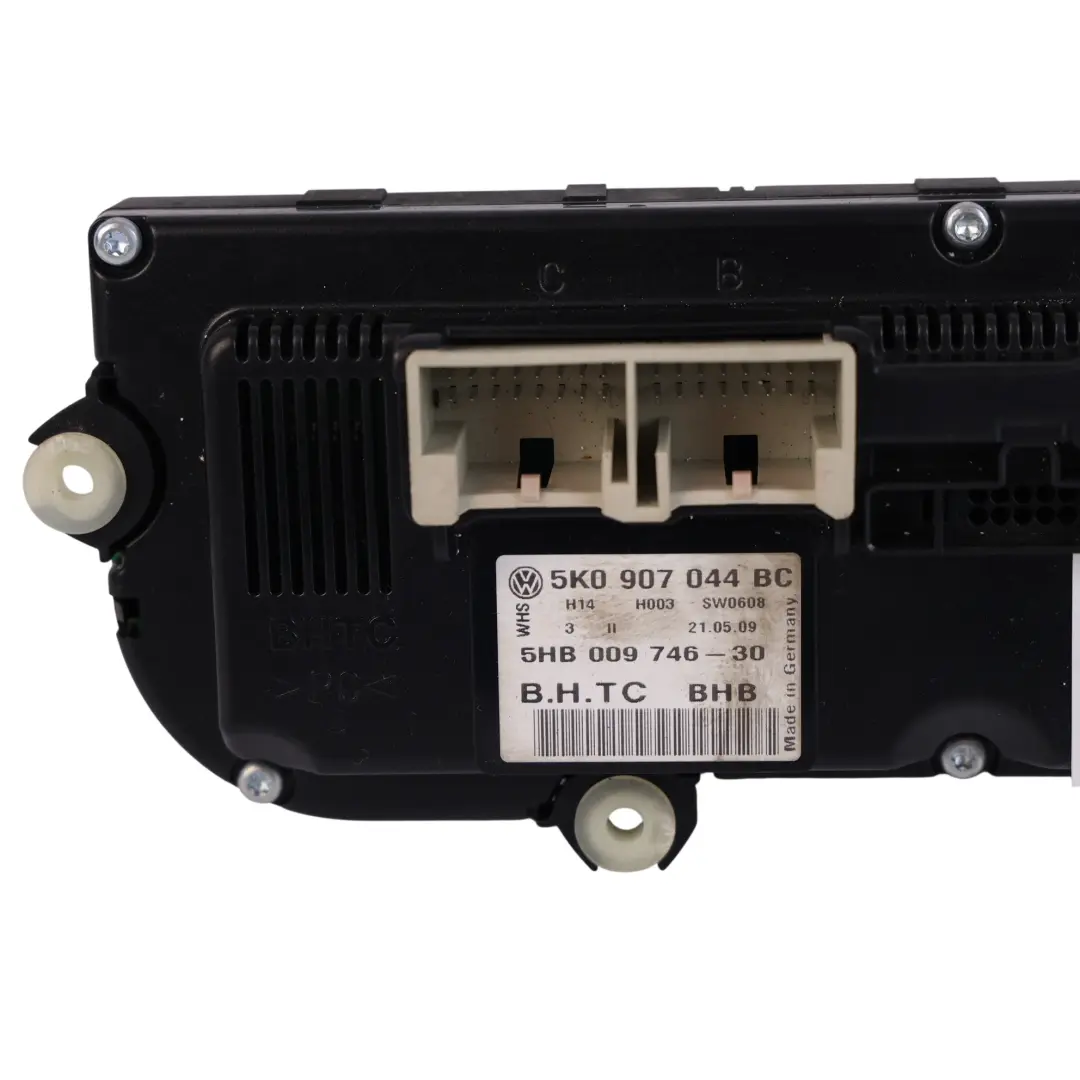 Volkswagen Golf Mk6 Air Conditioning Panel Climate Control Switch - SKU 5K0907044BC - Part number 5K0907044BC