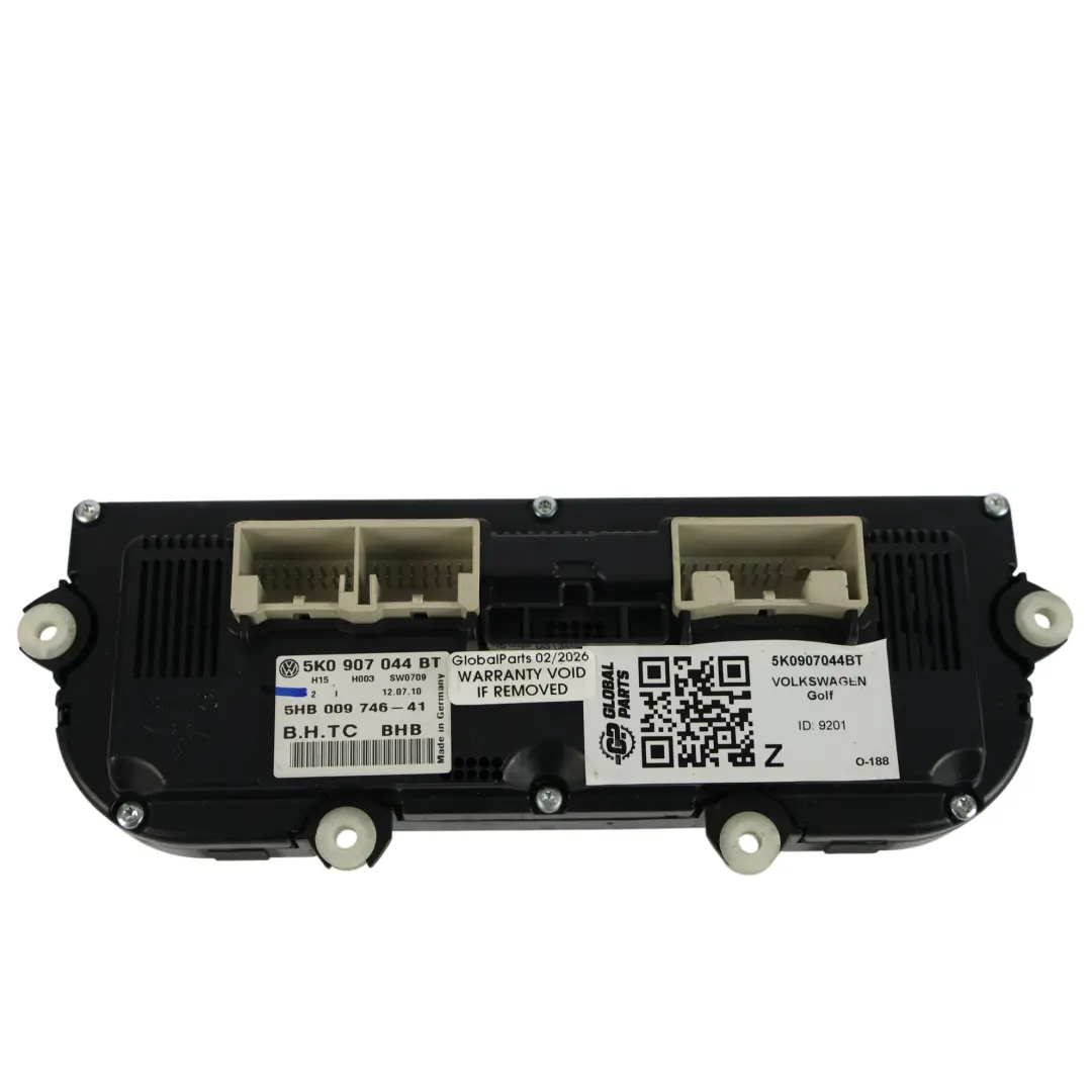 5K Air Conditioning Panel Climate Control Switch to Volkswagen Golf R with Part number 5K0907044BT Volkswagen Golf R 5K Air Conditioning Panel Climate Control Switch - SKU 5K0907044BT - Part number 5K0907044BT