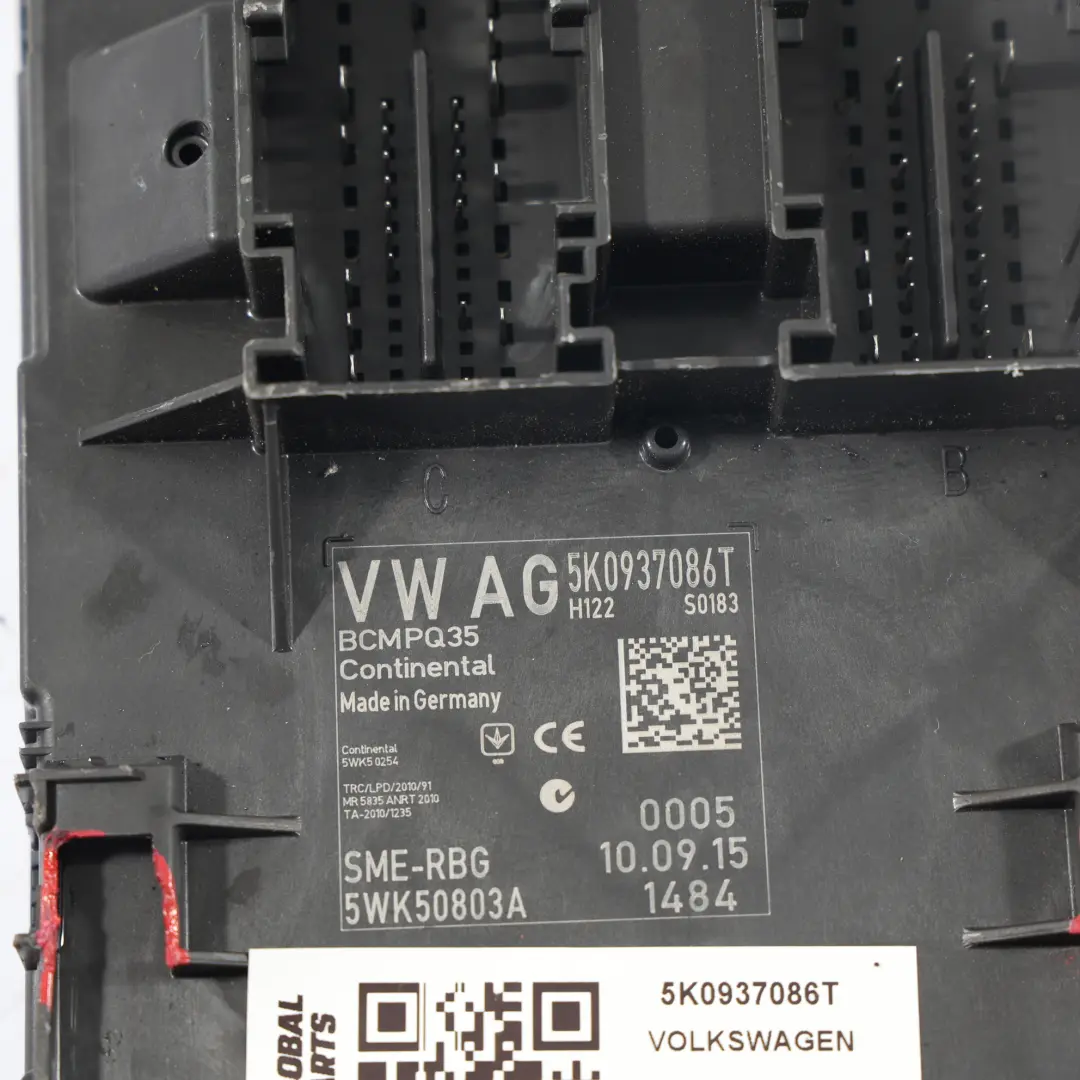 Mk3 Tiguan 5N Moduł Sterowania BCM 2.0 TDI do Volkswagen Scirocco o numerze 5K0937086T Volkswagen Scirocco Mk3 Tiguan 5N Moduł Sterowania BCM 2.0 TDI - SKU 5K0937086T - Numer Części 5K0937086T