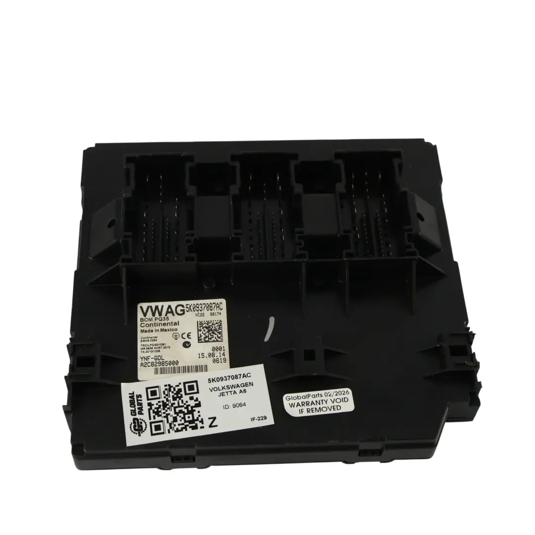 2K BCM Module De Commande Unité ECU pour Volkswagen VW Jetta VI Caddy à propos du numéro de pièce 5K0937087AC Volkswagen VW Jetta VI Caddy 2K BCM Module De Commande Unité ECU - SKU 5K0937087AC - Numéro de pièce 5K0937087AC