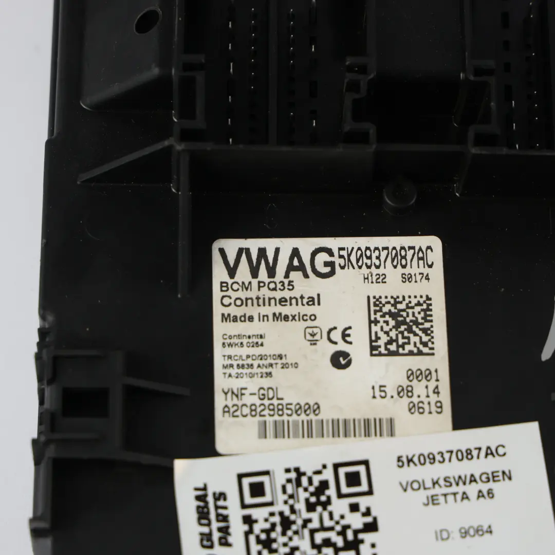 2K BCM Module De Commande Unité ECU pour Volkswagen VW Jetta VI Caddy à propos du numéro de pièce 5K0937087AC Volkswagen VW Jetta VI Caddy 2K BCM Module De Commande Unité ECU - SKU 5K0937087AC - Numéro de pièce 5K0937087AC