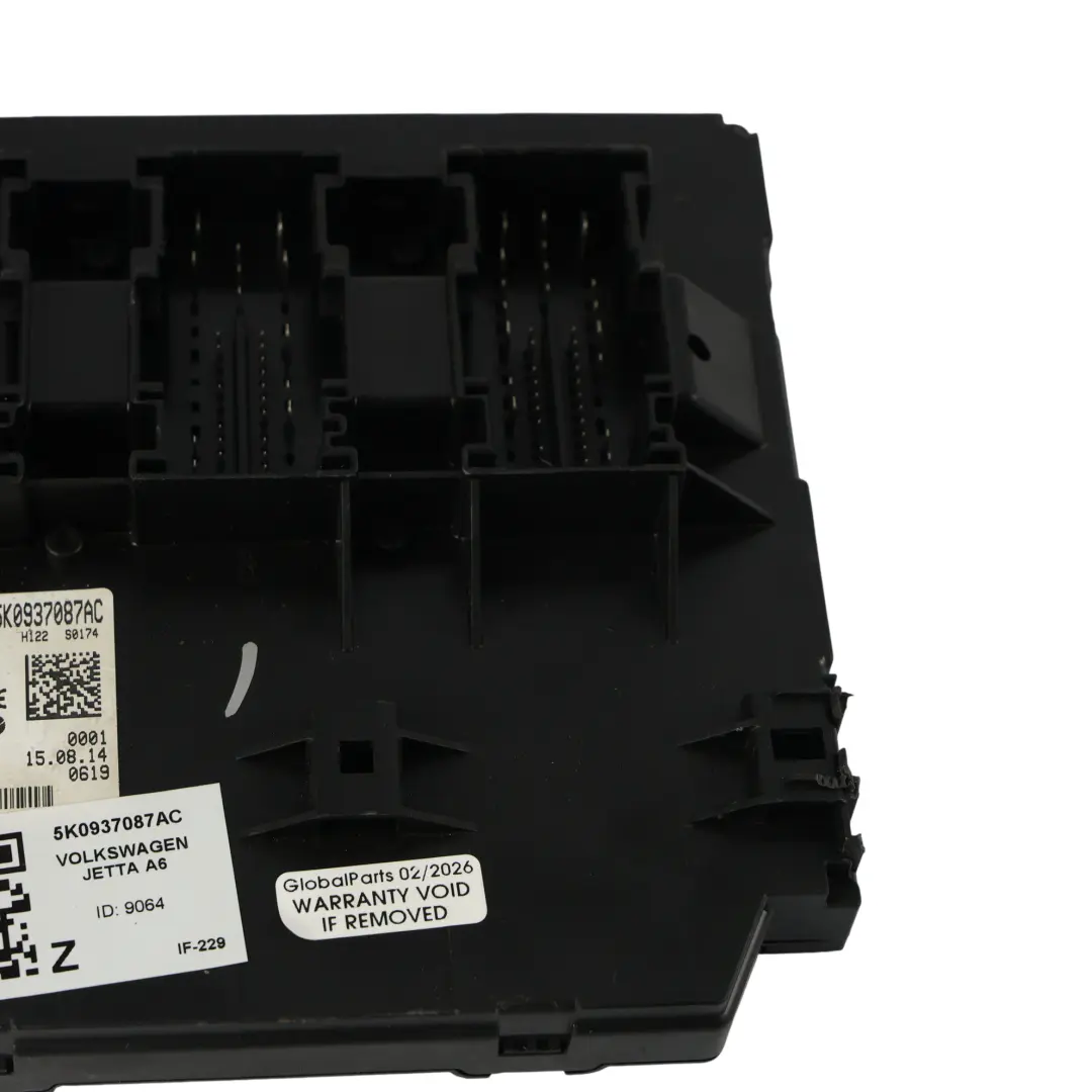 Volkswagen VW Jetta VI Caddy 2K BCM Body Control Module Modulo ECU - SKU 5K0937087AC - Número de pieza 5K0937087AC