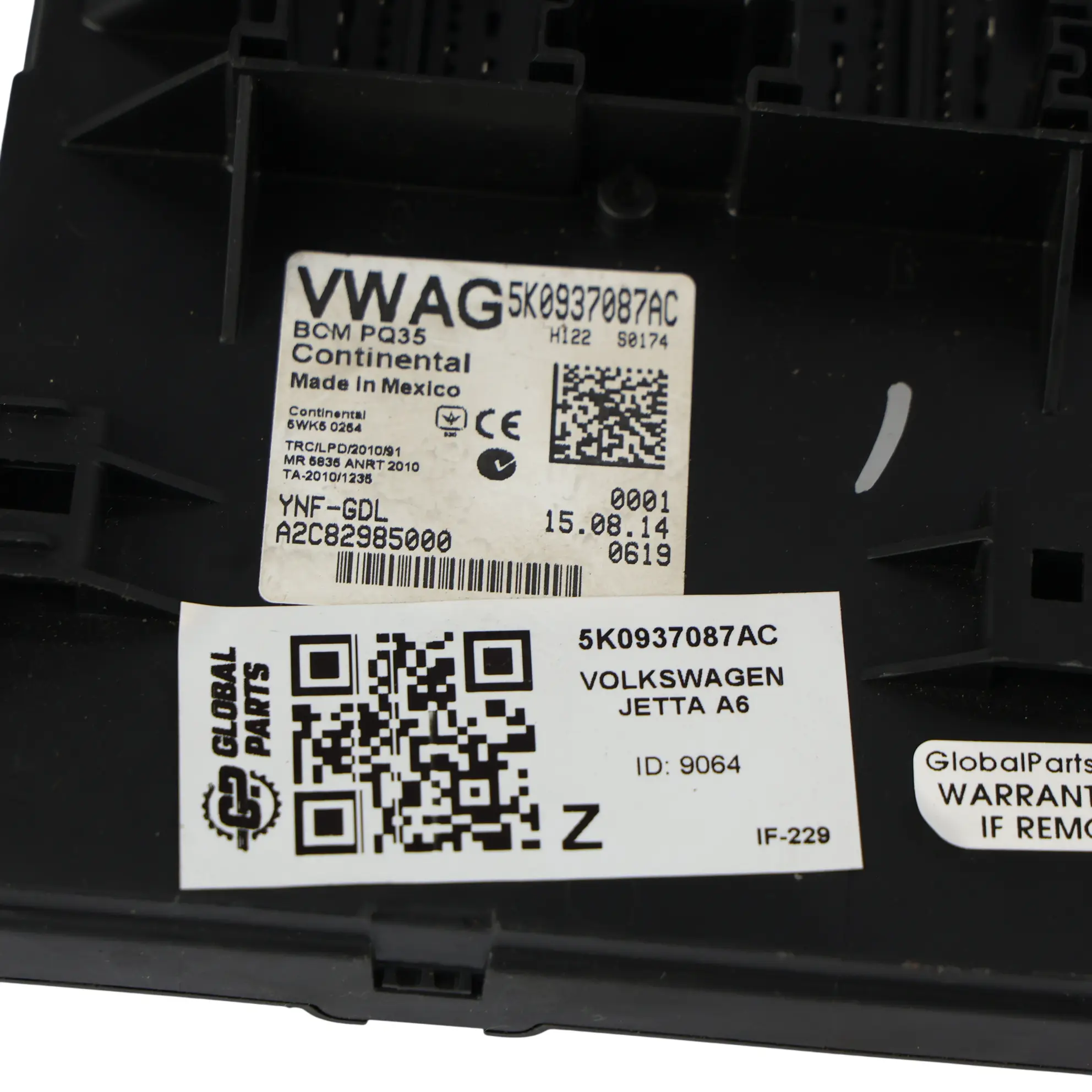 VW Jetta VI Caddy 2K Moduł Komfortu Sterownik BCM ECU 5K0937087AC