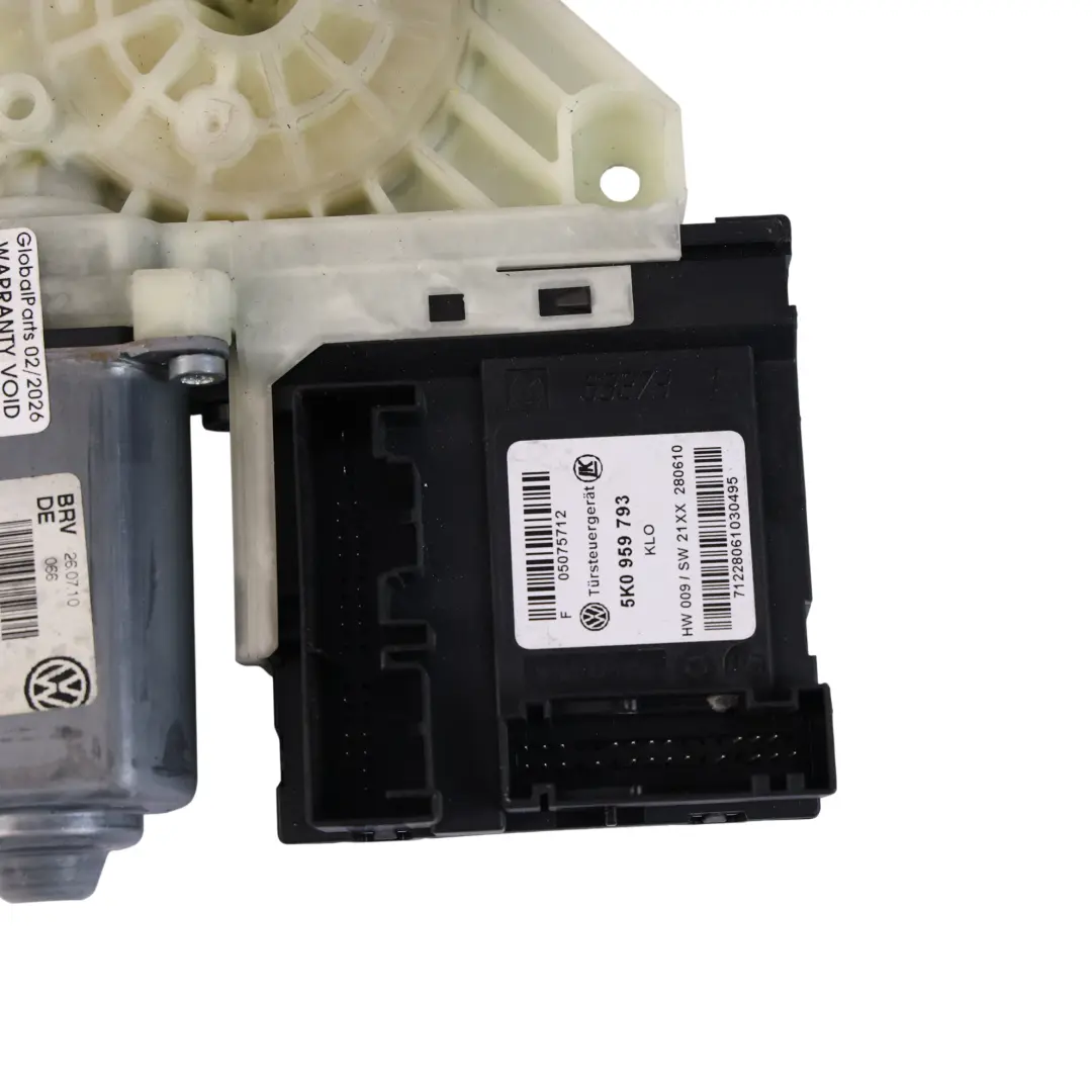 Volkswagen VW Golf R 5K Seitenscheiben Regulator Motor Vorne Links - SKU 5K0959701D - Teilenummer 5K0959701D