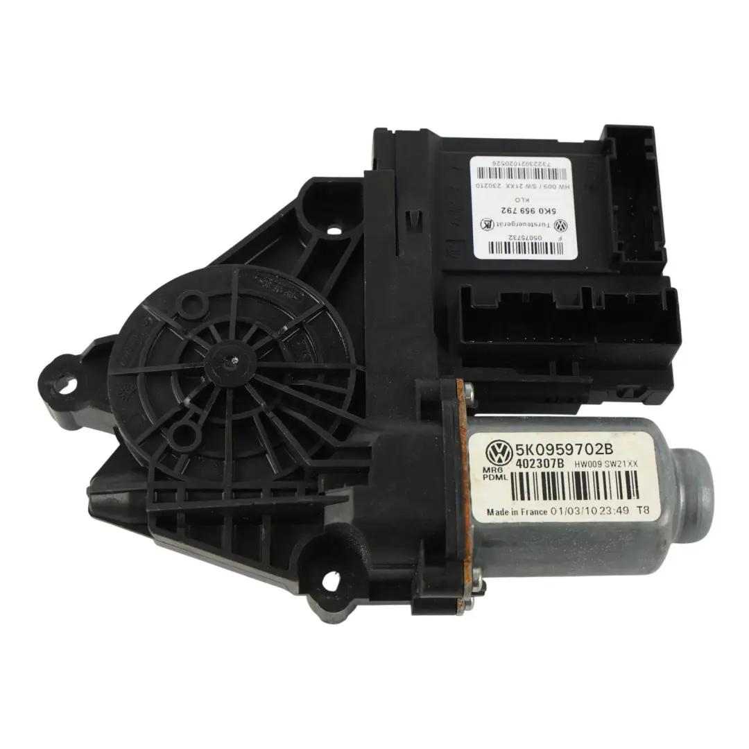 Volkswagen Golf Mk6 5Dr Front Window Lifter Regulator Motor Passenger 5K0959702J - SKU RHD-5K0959702J - Part number 5K0959702B