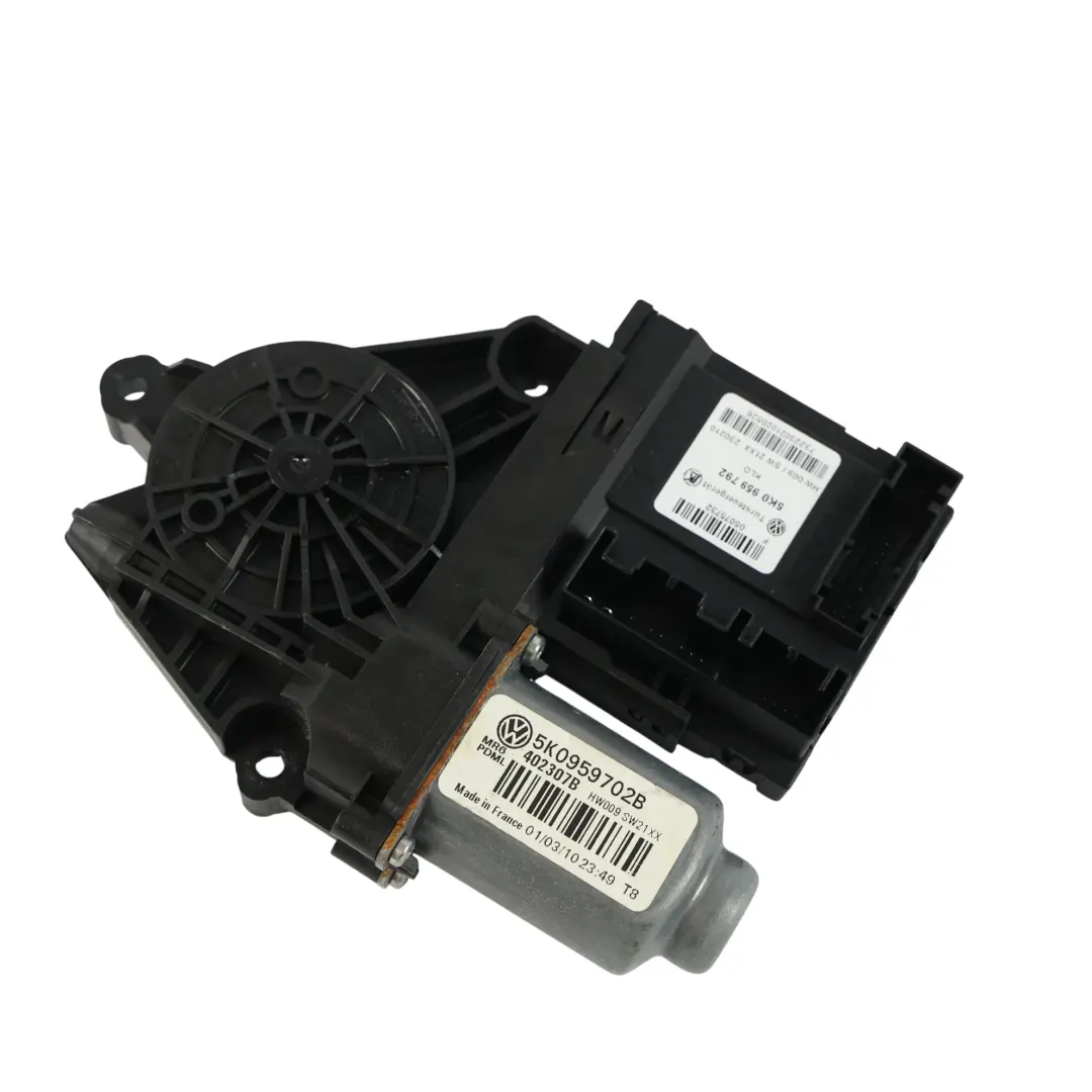 Volkswagen Golf Mk6 5Dr Front Window Lifter Regulator Motor Passenger 5K0959702J - SKU RHD-5K0959702J - Part number 5K0959702B