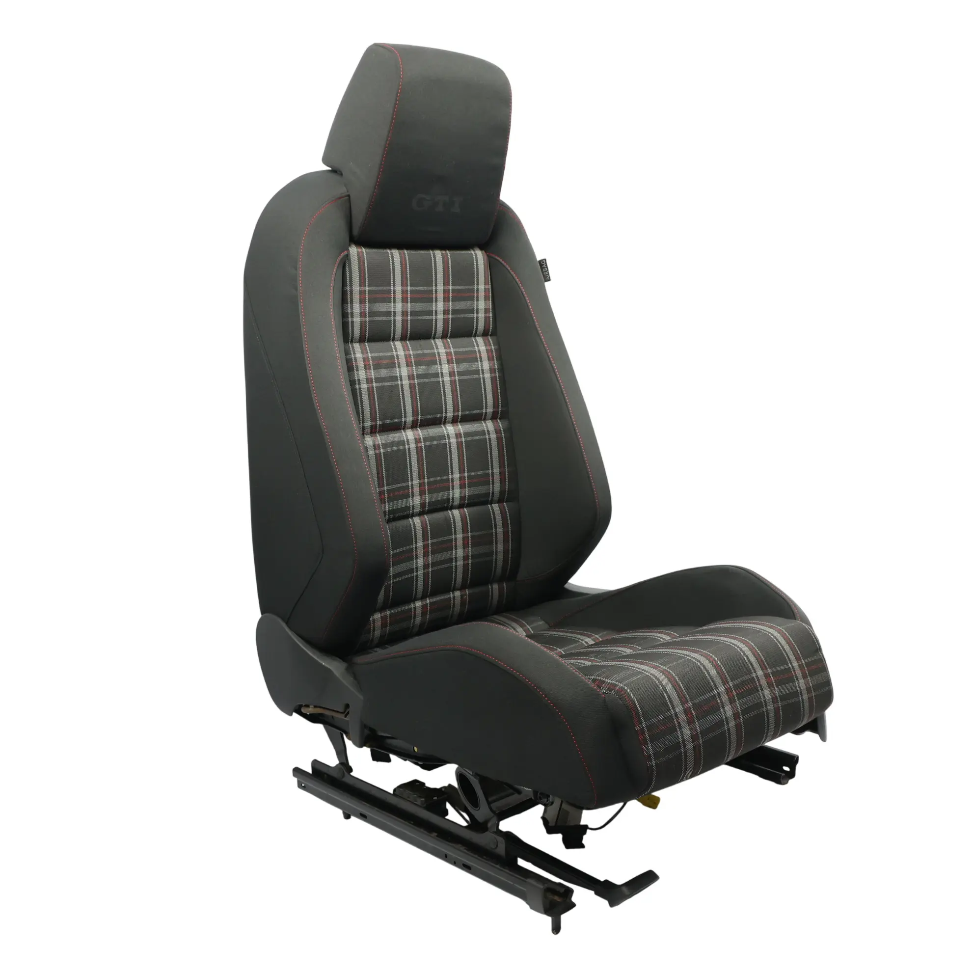 VW Volkswagen Golf Mk6 GTI Asiento Delantero Calefactable Negro Rojo Izquierdo