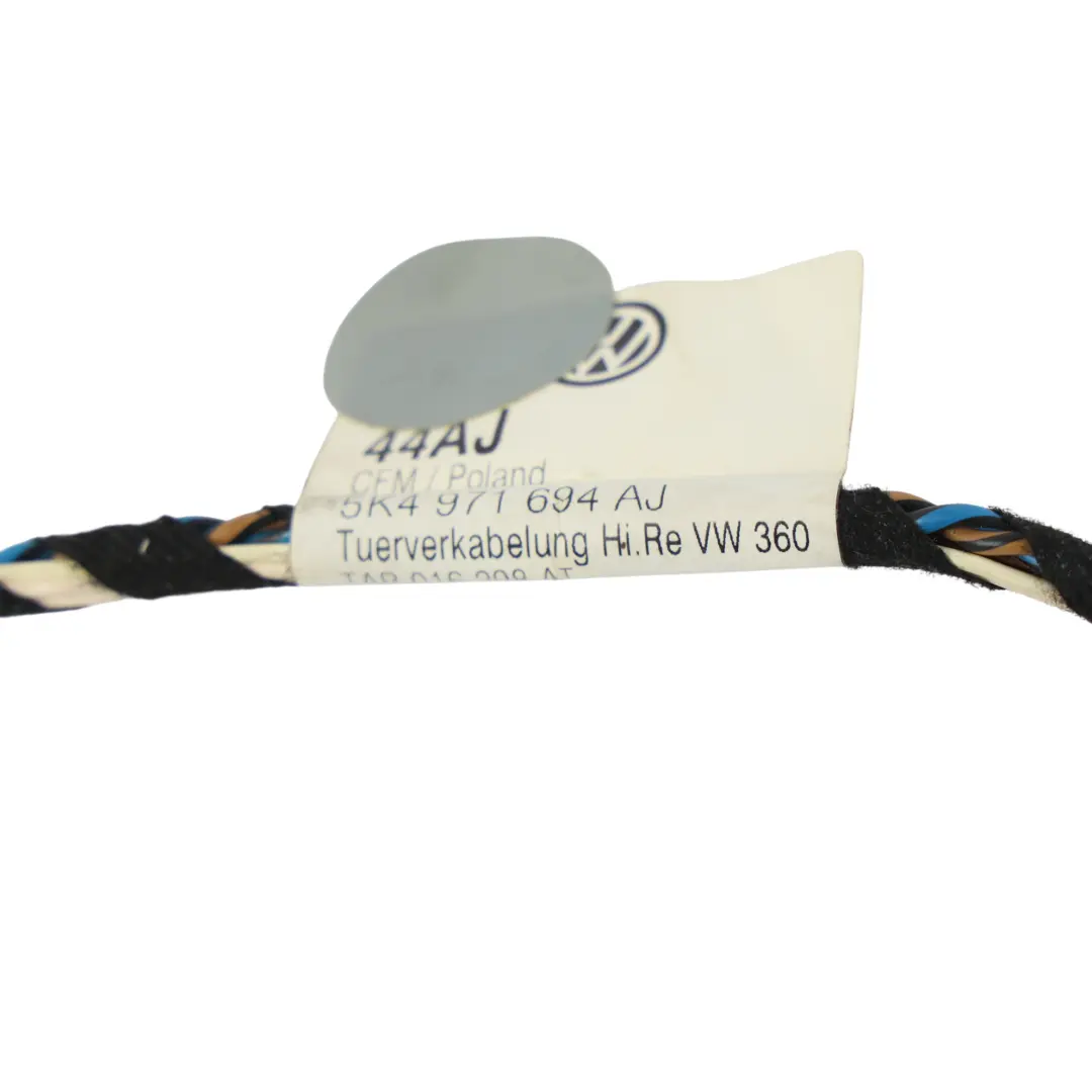 MK6 Türkabelbaum Hinten Rechts für Volkswagen Golf mit Teilenummer 5K4971694AJ Volkswagen Golf MK6 Türkabelbaum Hinten Rechts - SKU 5K4971694AJ - Teilenummer 5K4971694AJ