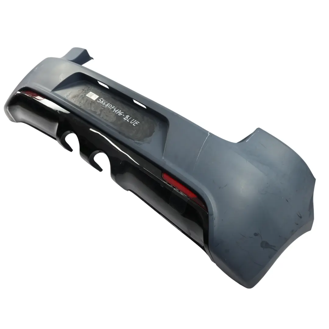 Mk6 GTI Rear Bumper Trim Panel Cover Blue Painted to Volkswagen VW Golf with Part number 5K6807417G Volkswagen VW Golf Mk6 GTI Rear Bumper Trim Panel Cover Blue Painted - SKU 5K6807417G-BLUE - Part number 5K6807417G