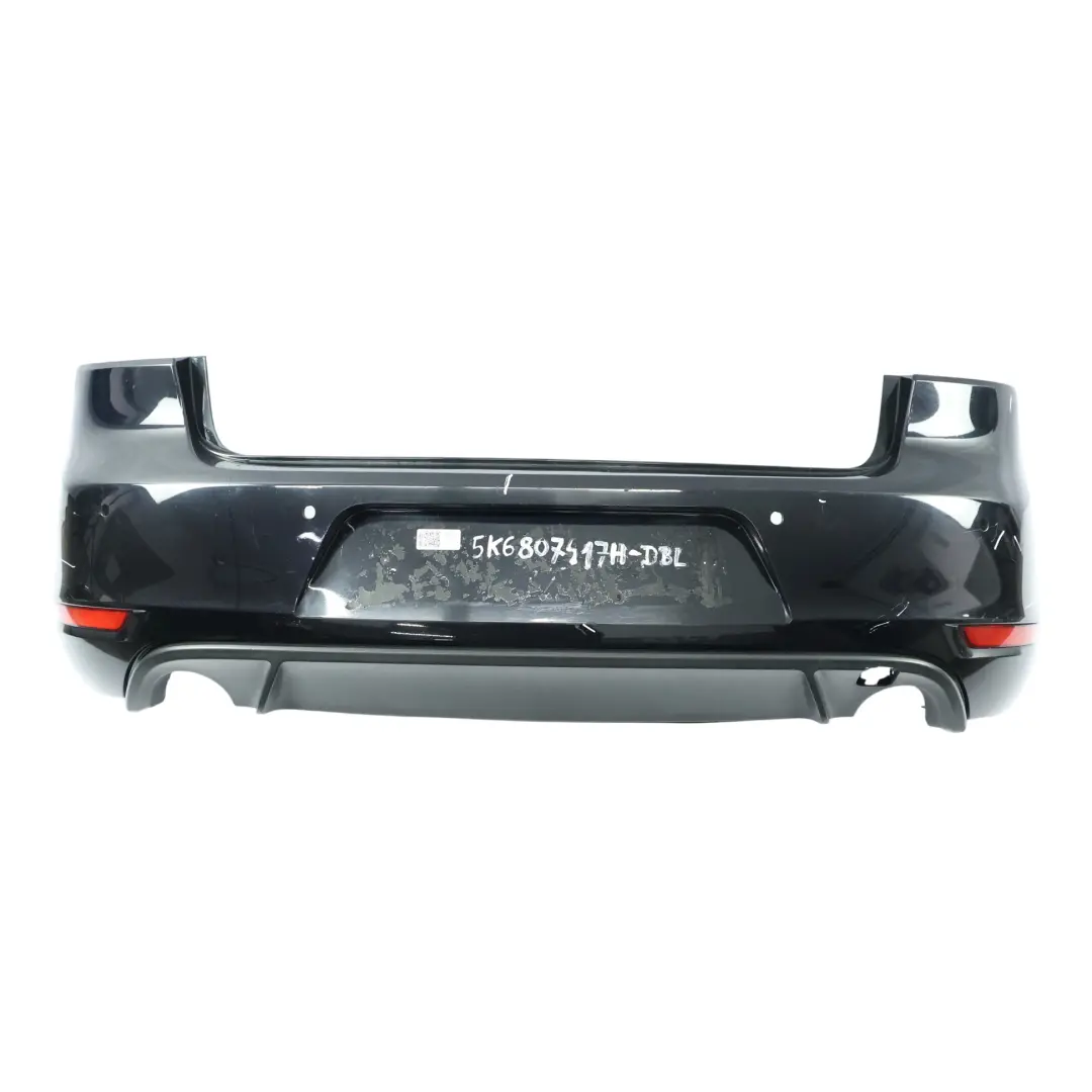 Volkswagen VW Golf Mk6 GTI Zderzak Tylny Osłona Deep Black Czarny - C9X - SKU 5K6807417H-DBL - Numer Części 5K6807417H