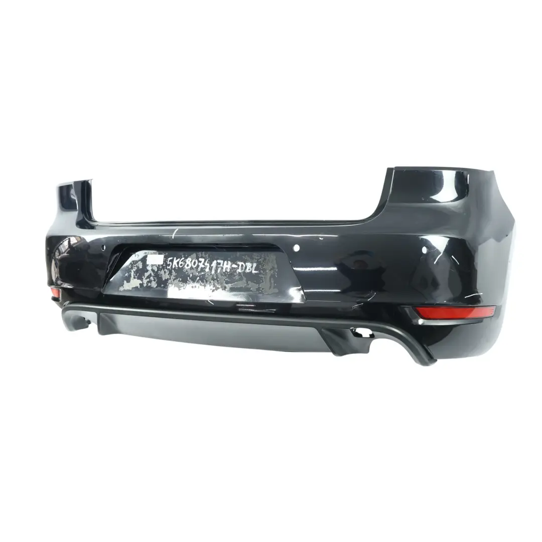 Volkswagen VW Golf Mk6 GTI Zderzak Tylny Osłona Deep Black Czarny - C9X - SKU 5K6807417H-DBL - Numer Części 5K6807417H