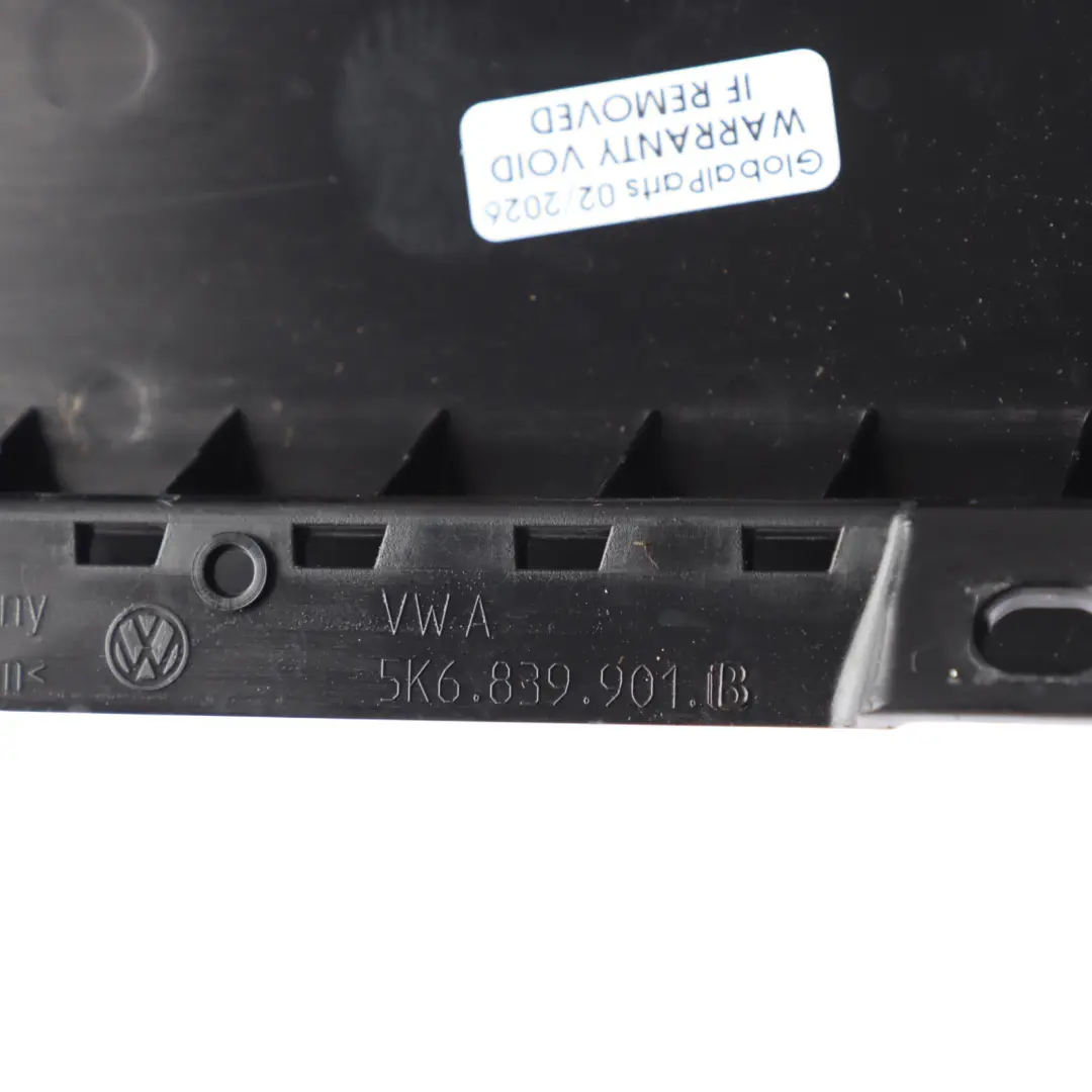 Volkswagen Golf Mk6 Rear Door Window Pillar Cover Strip Trim Left N/S - SKU 5K6839901B - Part number 5K6839901B