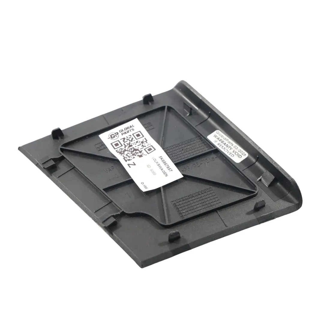 Volkswagen Golf Mk6 Tailgate Inspection Cover Trim Cap Left N/S Black - SKU 5K6867657 - Part number 5K6867657