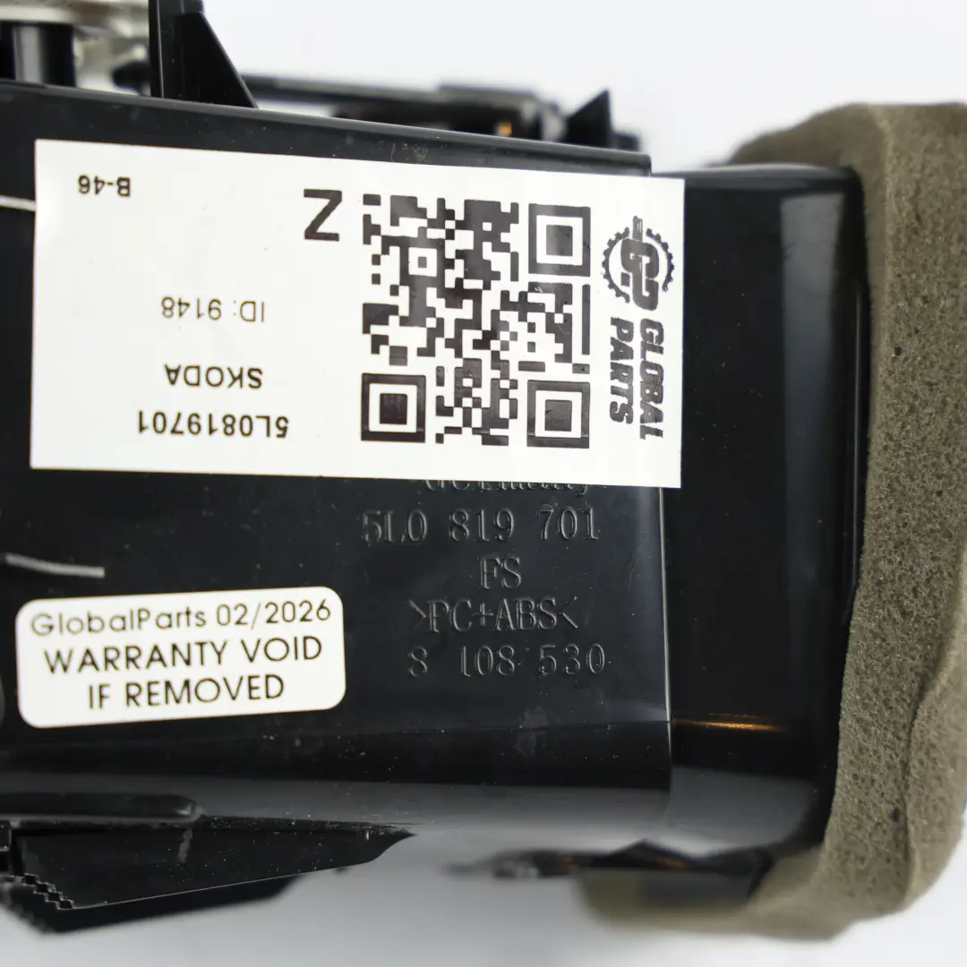 Rejilla Ventilación Delantera Izquierda Instrumentos para Skoda Yeti 5L con número de pieza 5L0819701 Skoda Yeti 5L Rejilla Ventilación Delantera Izquierda Instrumentos - SKU 5L0819701 - Número de pieza 5L0819701