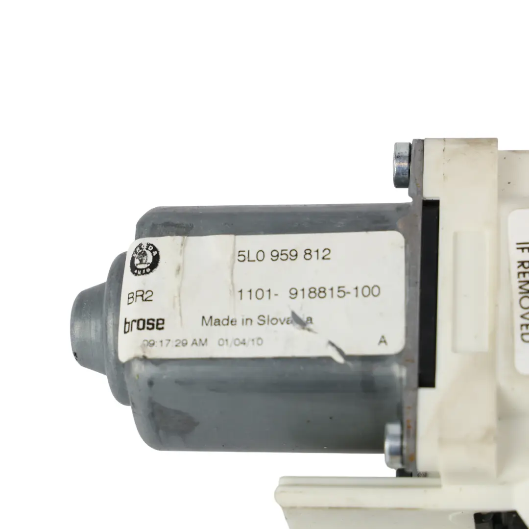 Skoda Yeti 5L Window Lifter Regulator Motor Actuator Rear Right O/S - SKU 5L0959812 - Part number 5L0959812