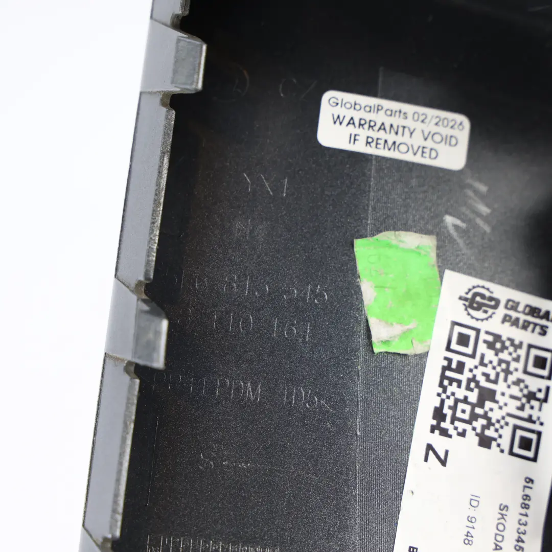 Skoda Yeti 5L Bumper Corner Trim Rear Left N/S Edge Aqua Blue - F8K - SKU 5L6813345-AQG - Part number 5L6813345