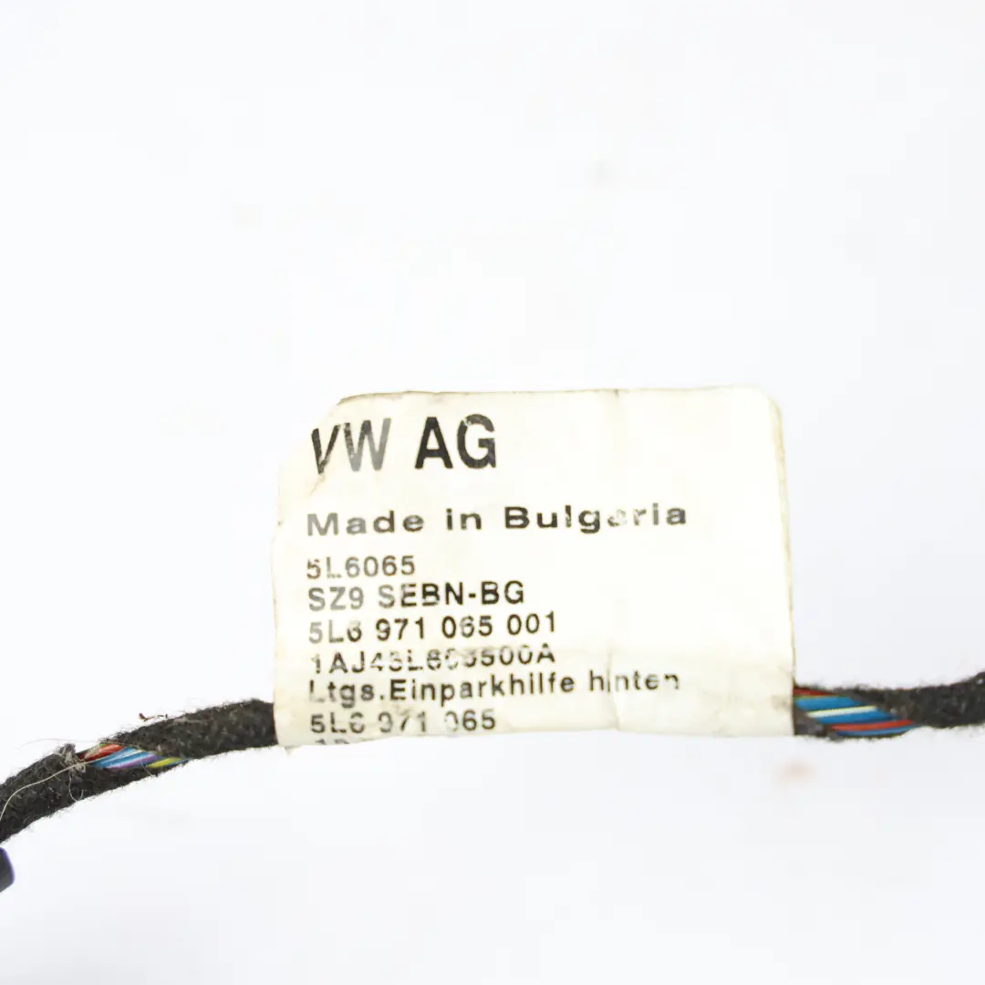 Skoda Yeti 5L Mazo Cables Aparcamiento PDC Parachoques Trasero Arnés - SKU 5L6971065 - Número de pieza 5L6971065