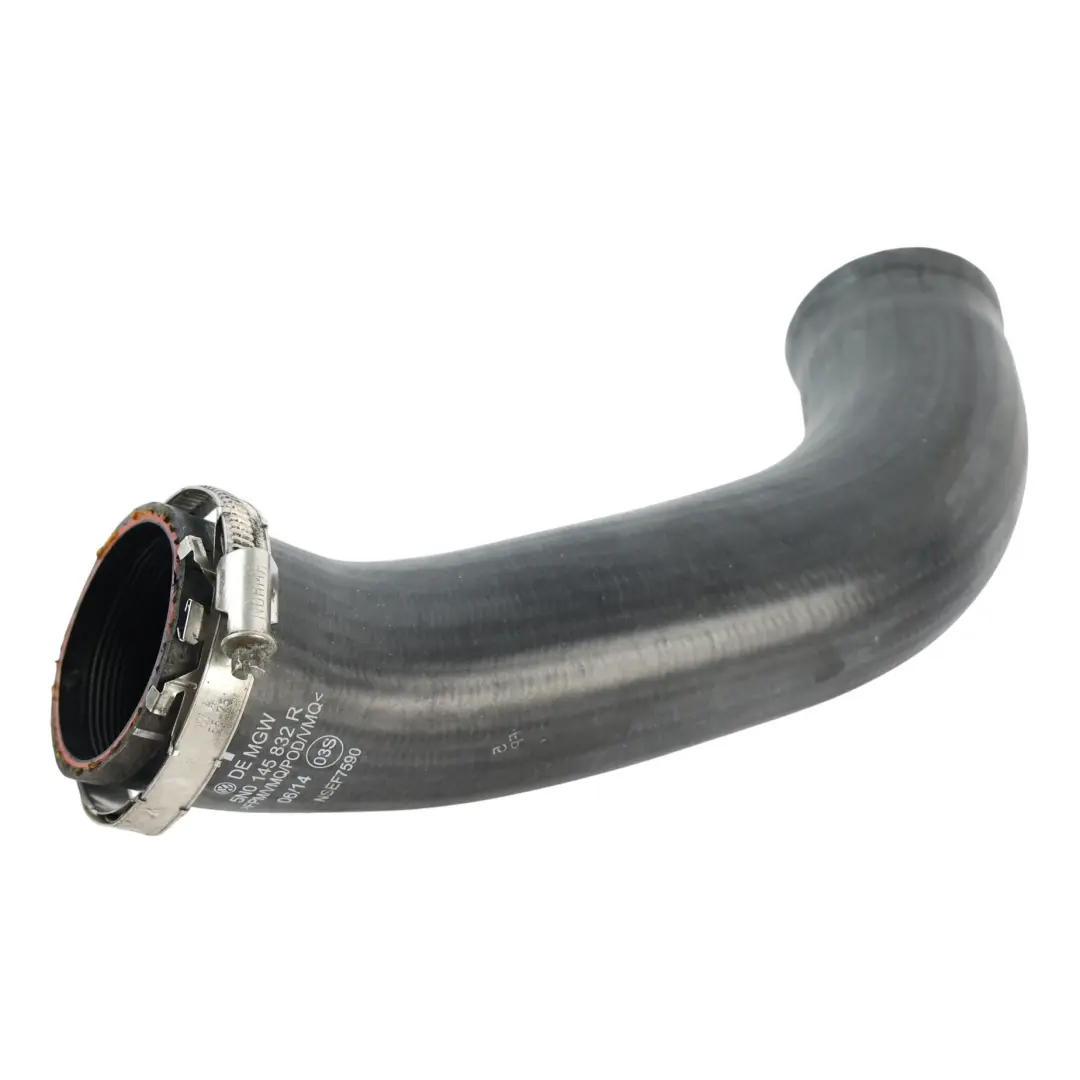Charge Air Cooler Intake Pressure Hose Pipe Line Tube to Audi Q3 8U with Part number 5N0145832R Audi Q3 8U Charge Air Cooler Intake Pressure Hose Pipe Line Tube - SKU 5N0145832R - Part number 5N0145832R