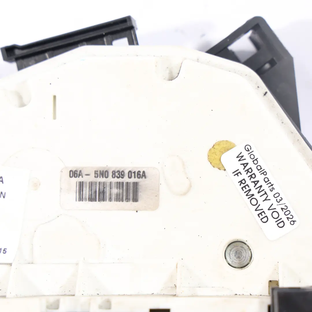 VW Passat CC Tiguan 5N Door Lock Rear Right O/S Latch Mechanism - SKU 5N0839016A - Part number 5N0839016A