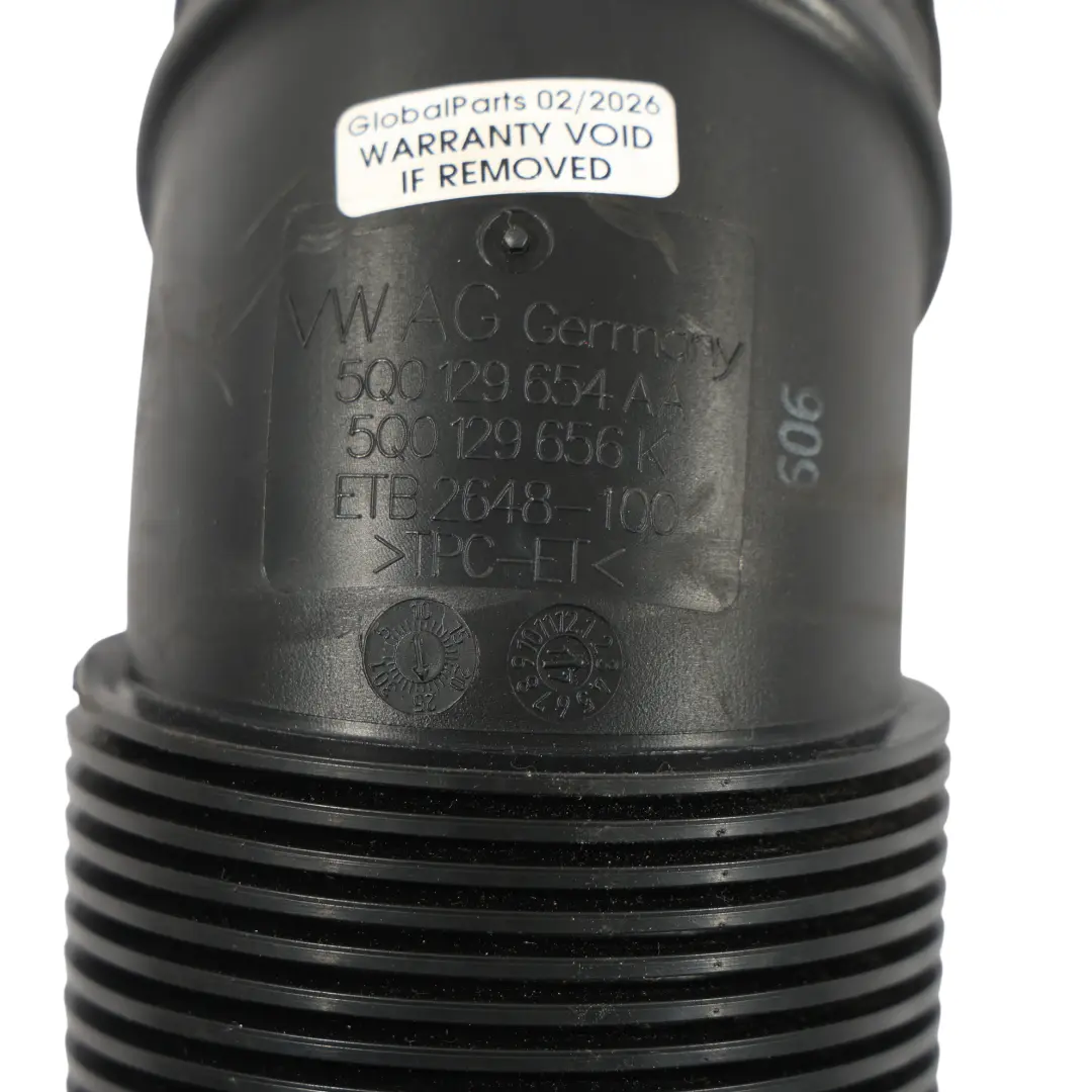 Tubo Admisión Aire Conducto Manguera 2.0 TFSI para Audi A3 8V TT FV con número de pieza 5Q0129654AA Audi A3 8V TT FV Tubo Admisión Aire Conducto Manguera 2.0 TFSI - SKU 5Q0129654AA - Número de pieza 5Q0129654AA