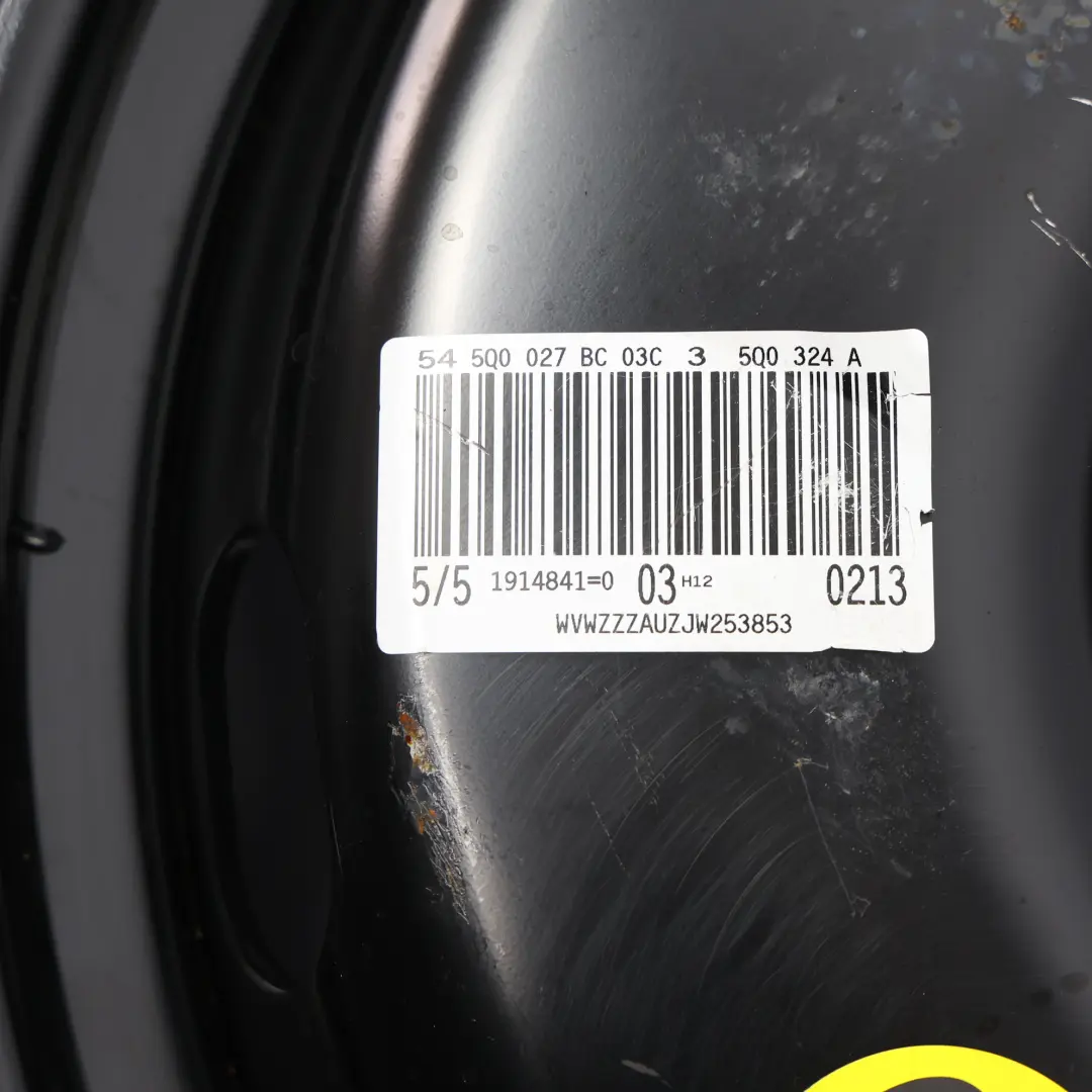 Roue De Secours R18 Pneu Linglong 3.5J ET:25.5 125/70 pour VW Golf CD à propos du numéro de pièce 5Q0601027BC VW Golf CD Roue De Secours R18 Pneu Linglong 3.5J ET:25.5 125/70 - SKU 5Q0601027BC - Numéro de pièce 5Q0601027BC