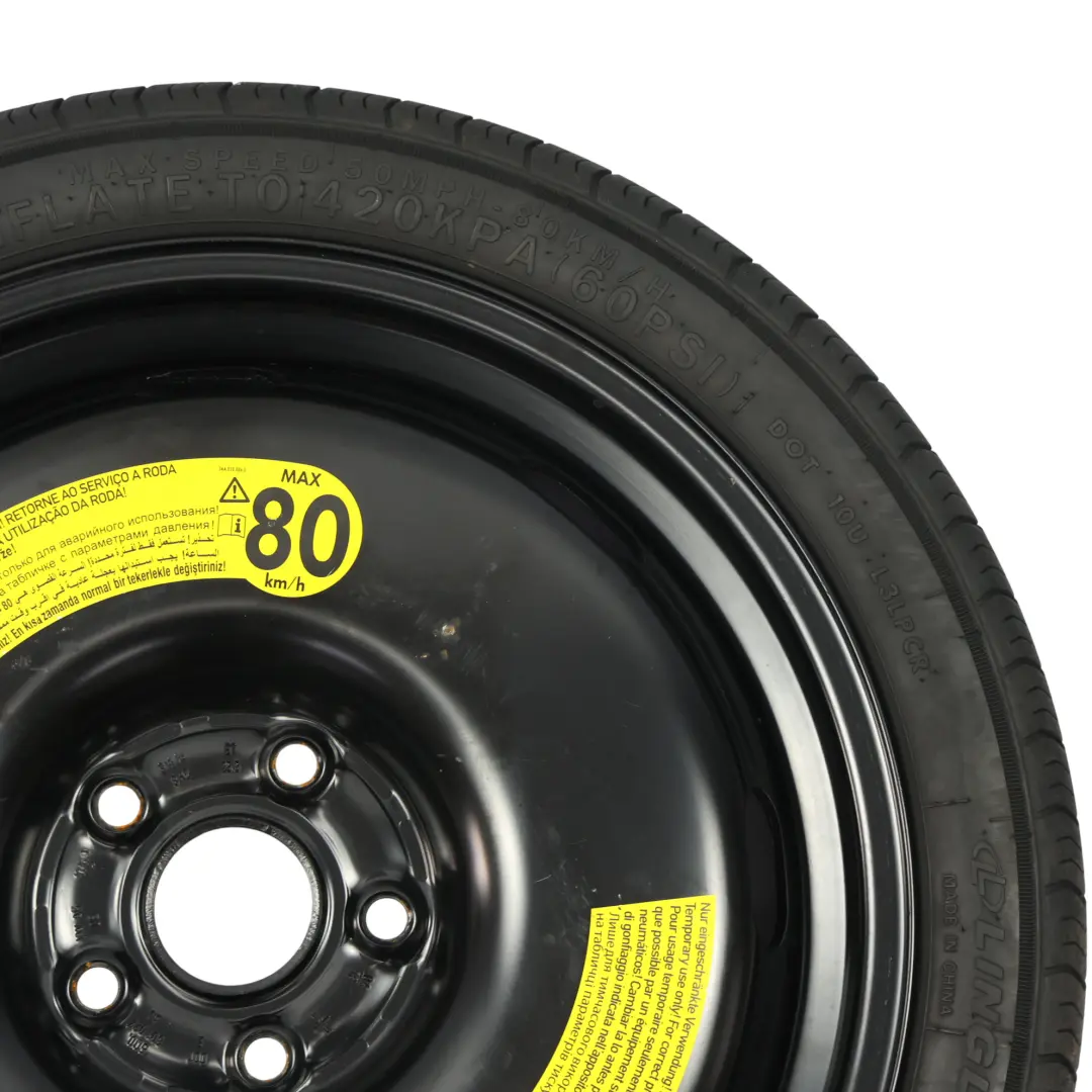 Rueda De Repuesto R18 Neumático Linglong 3.5J 125/70 para VW Golf CD con número de pieza 5Q0601027BC VW Golf CD Rueda De Repuesto R18 Neumático Linglong 3.5J 125/70 - SKU 5Q0601027BC - Número de pieza 5Q0601027BC