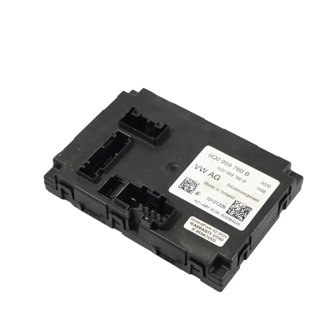 Skoda Superb Mk3 3V Seat Backrest Adjusmtnet Control Unit Module - SKU 5Q0959760B - Part number 5Q0959760B