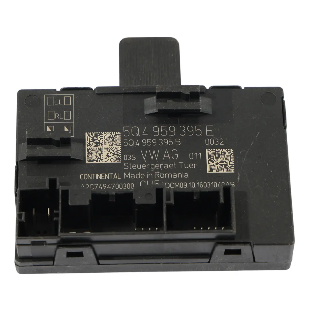 Mk3 3V Module De Commande De Porte Arrière Gauche Droite pour Skoda Superb à propos du numéro de pièce 5Q4959395E Skoda Superb Mk3 3V Module De Commande De Porte Arrière Gauche Droite - SKU 5Q4959395E - Numéro de pièce 5Q4959395E