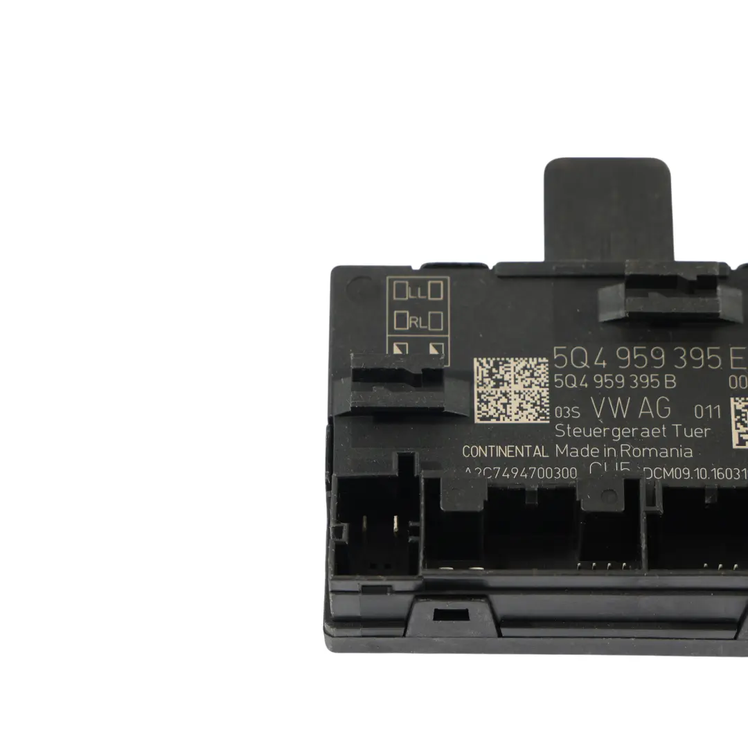 Skoda Superb Mk3 3V Module De Commande De Porte Arrière Gauche Droite - SKU 5Q4959395E - Numéro de pièce 5Q4959395E