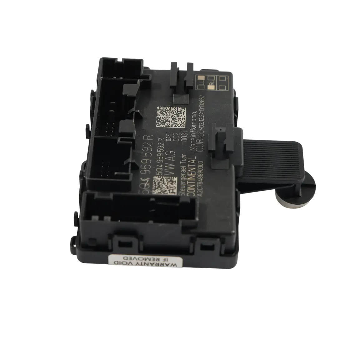 Modulo Porta Controllo Lato Passeggero Anteriore per Skoda Octavia IV con numero di parte 5Q4959592R Skoda Octavia IV Modulo Porta Controllo Lato Passeggero Anteriore - SKU 5Q4959592R - Numero di parte 5Q4959592R