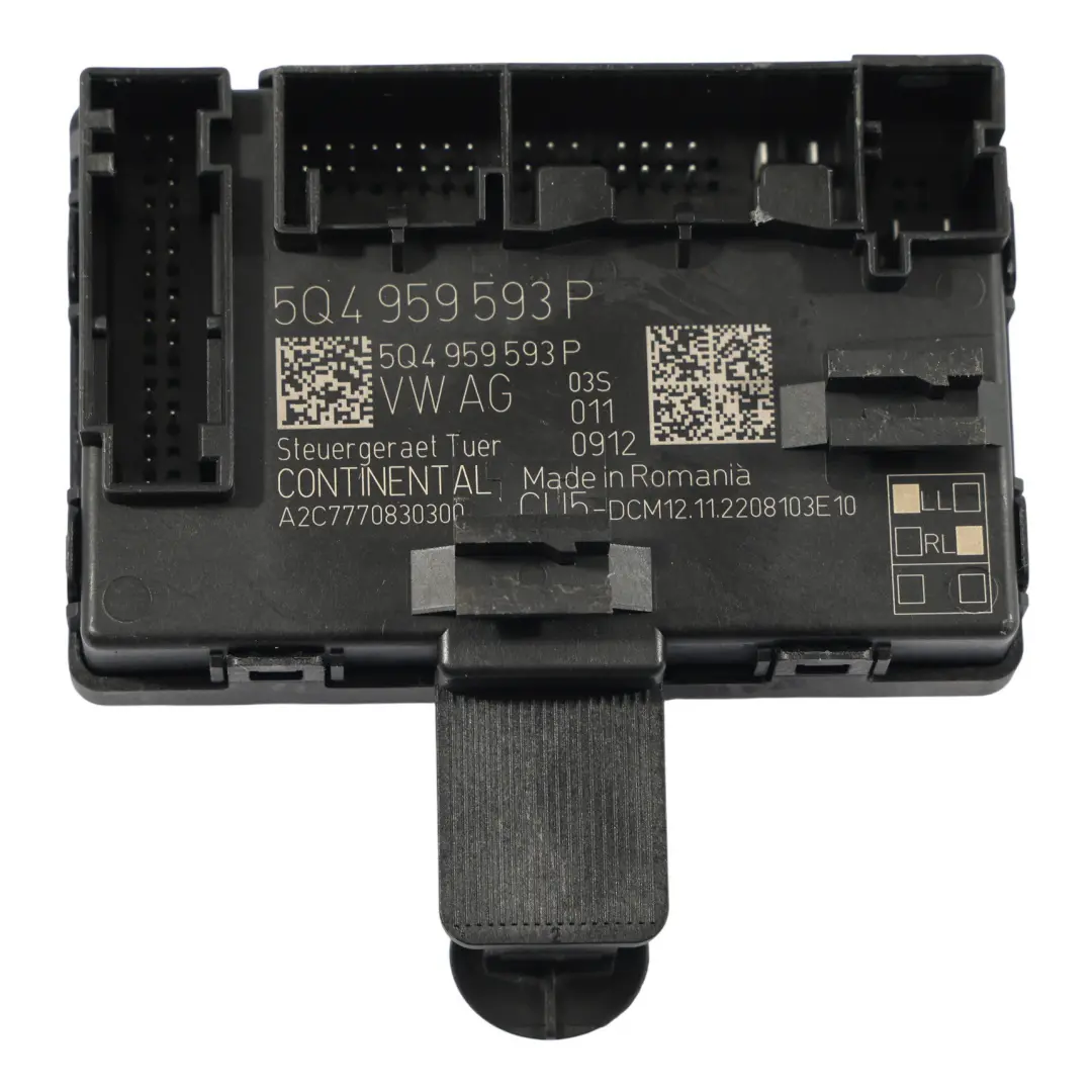 Skoda Octavia IV Modulo Di Controllo Porta Anteriore Lato Guidatore - SKU 5Q4959593P - Numero di parte 5Q4959593P