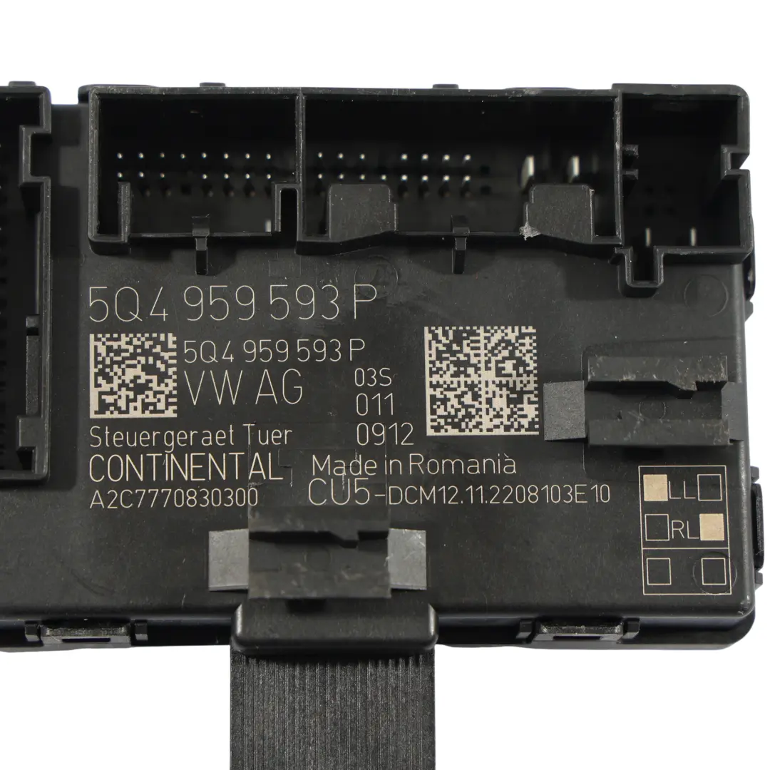 Skoda Octavia IV Modulo Di Controllo Porta Anteriore Lato Guidatore - SKU 5Q4959593P - Numero di parte 5Q4959593P