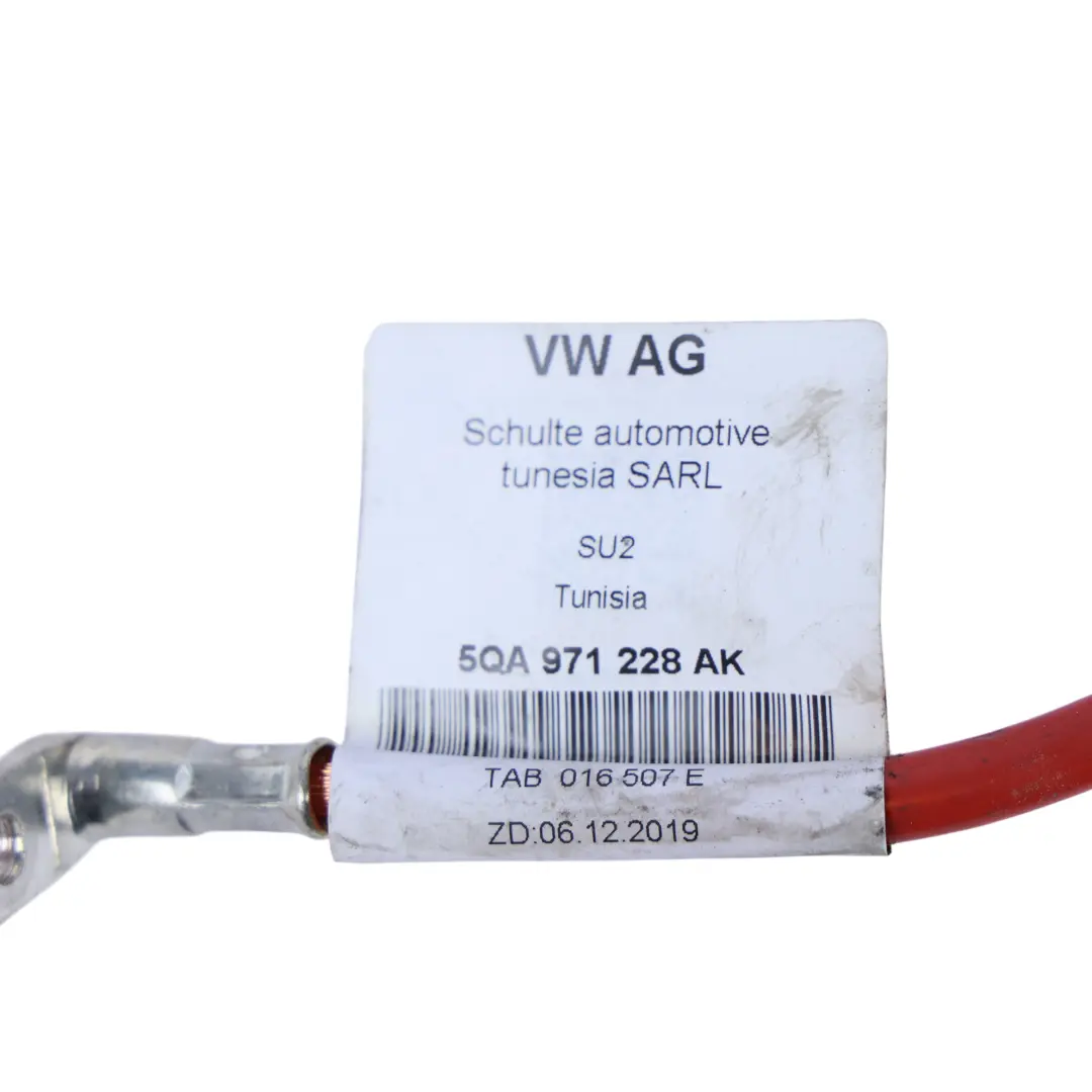 Alambre Cable Positivo De Batería para Audi Q3 F3 VW Tiguan Skoda Kodiaq con número de pieza 5QA971228AK Audi Q3 F3 VW Tiguan Skoda Kodiaq Alambre Cable Positivo De Batería - SKU 5QA971228AK - Número de pieza 5QA971228AK