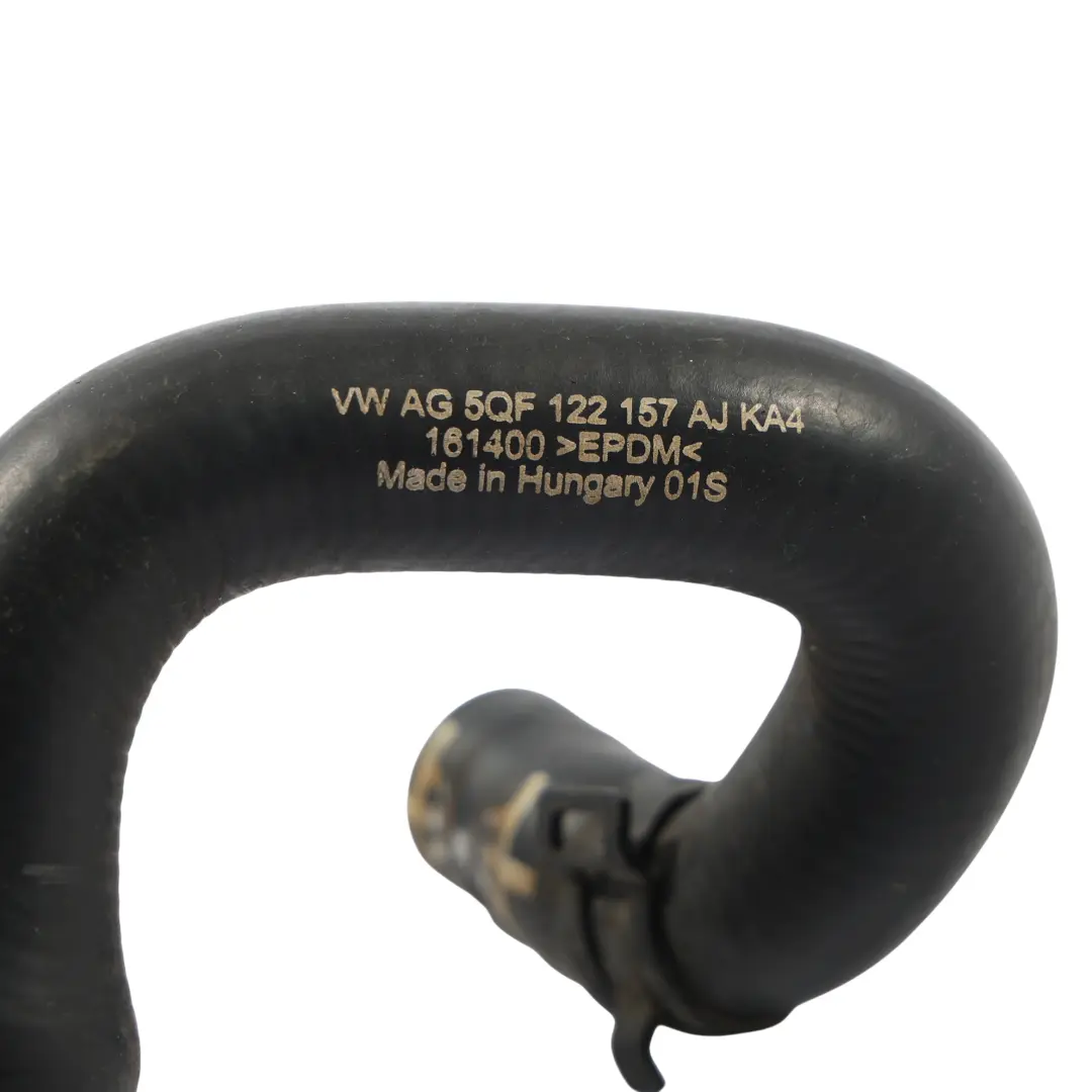 Coolant Hose Line Tube 2.0 TDI to Audi Q3 F3 Engine with Part number 5QF122157AJ Audi Q3 F3 Engine Coolant Hose Line Tube 2.0 TDI - SKU 5QF122157AJ - Part number 5QF122157AJ