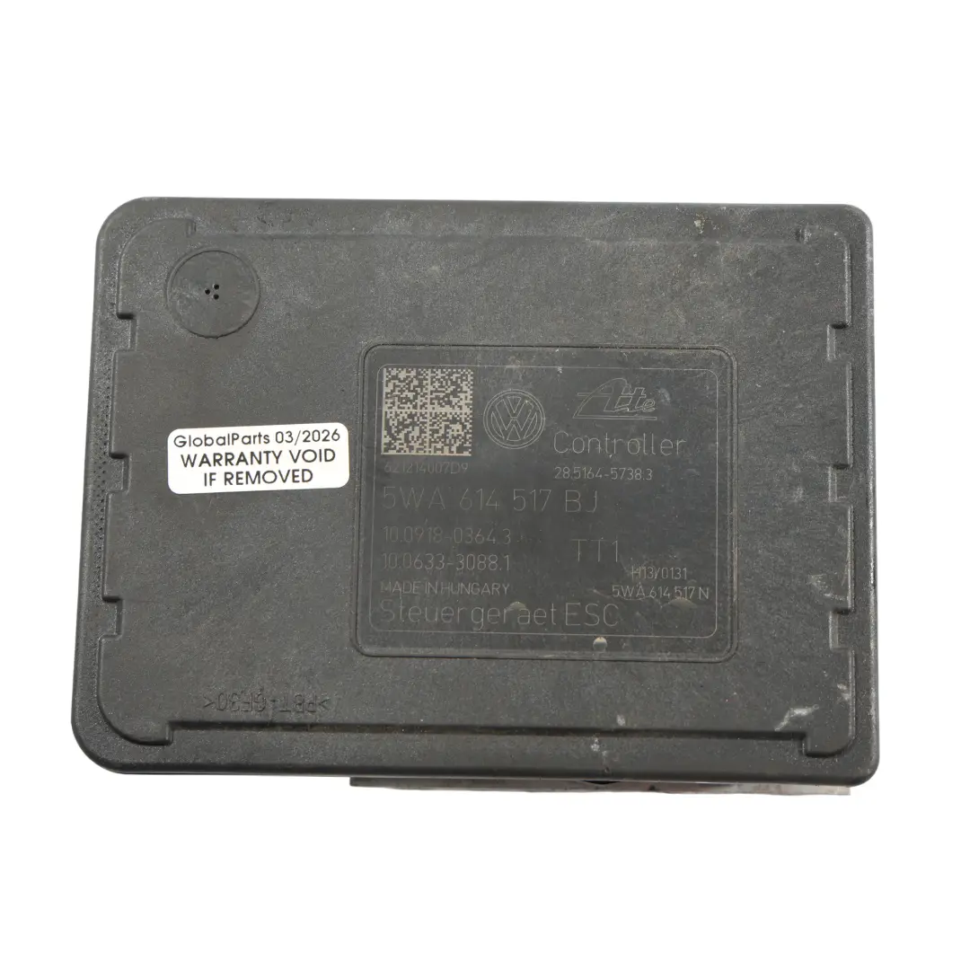 Mk8 Module Contrôle Pompe Frein Hydraulique ABS pour Volkswagen Golf à propos du numéro de pièce 5WA614517BJ Volkswagen Golf Mk8 Module Contrôle Pompe Frein Hydraulique ABS - SKU 5WA614517BJ - Numéro de pièce 5WA614517BJ